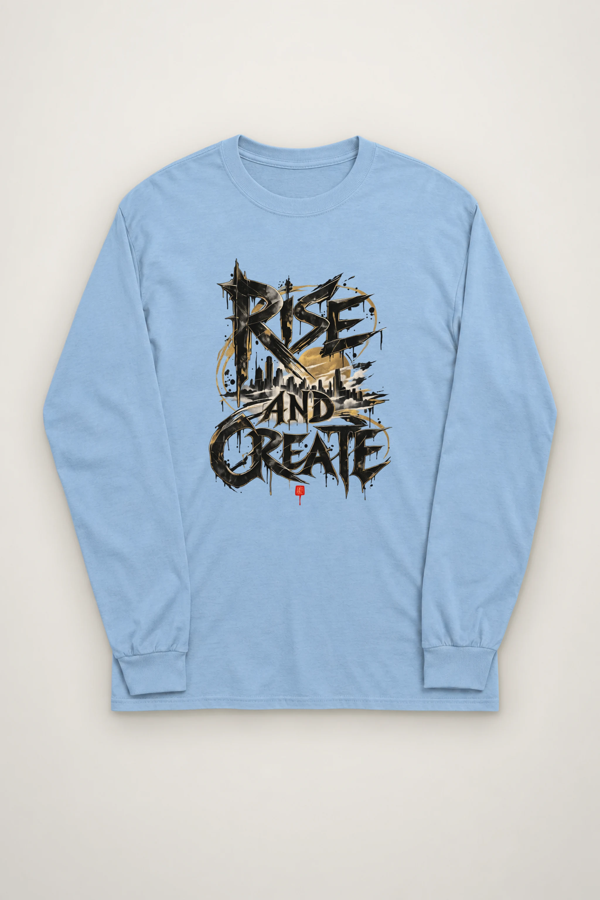 "Skyline Script" Unisex Longsleeve T-shirt
