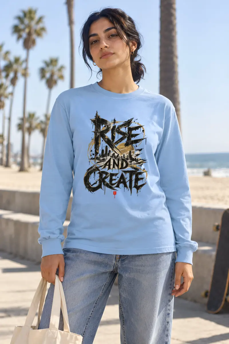 "Skyline Script" Unisex Longsleeve T-shirt