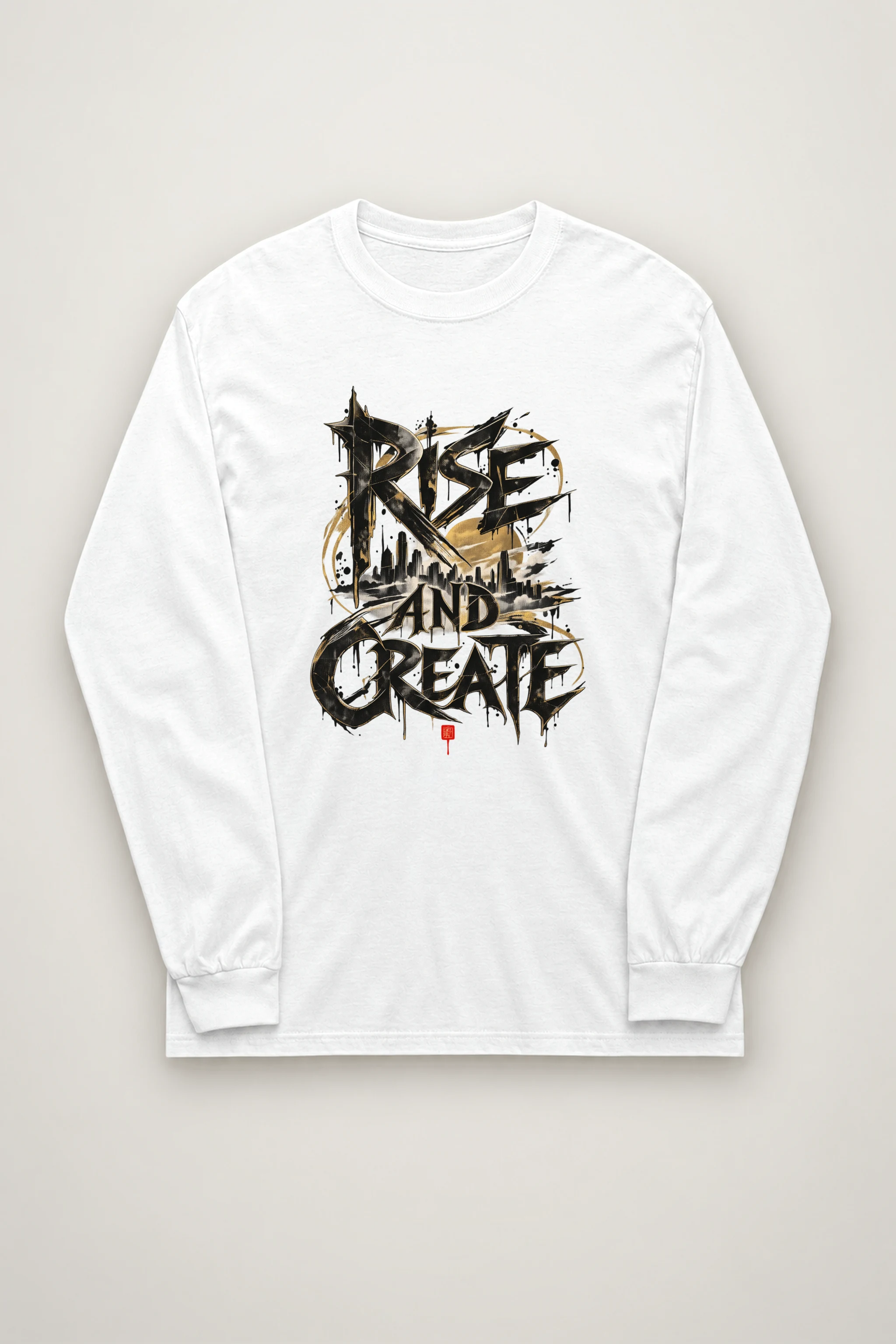 "Skyline Script" Unisex Longsleeve T-shirt