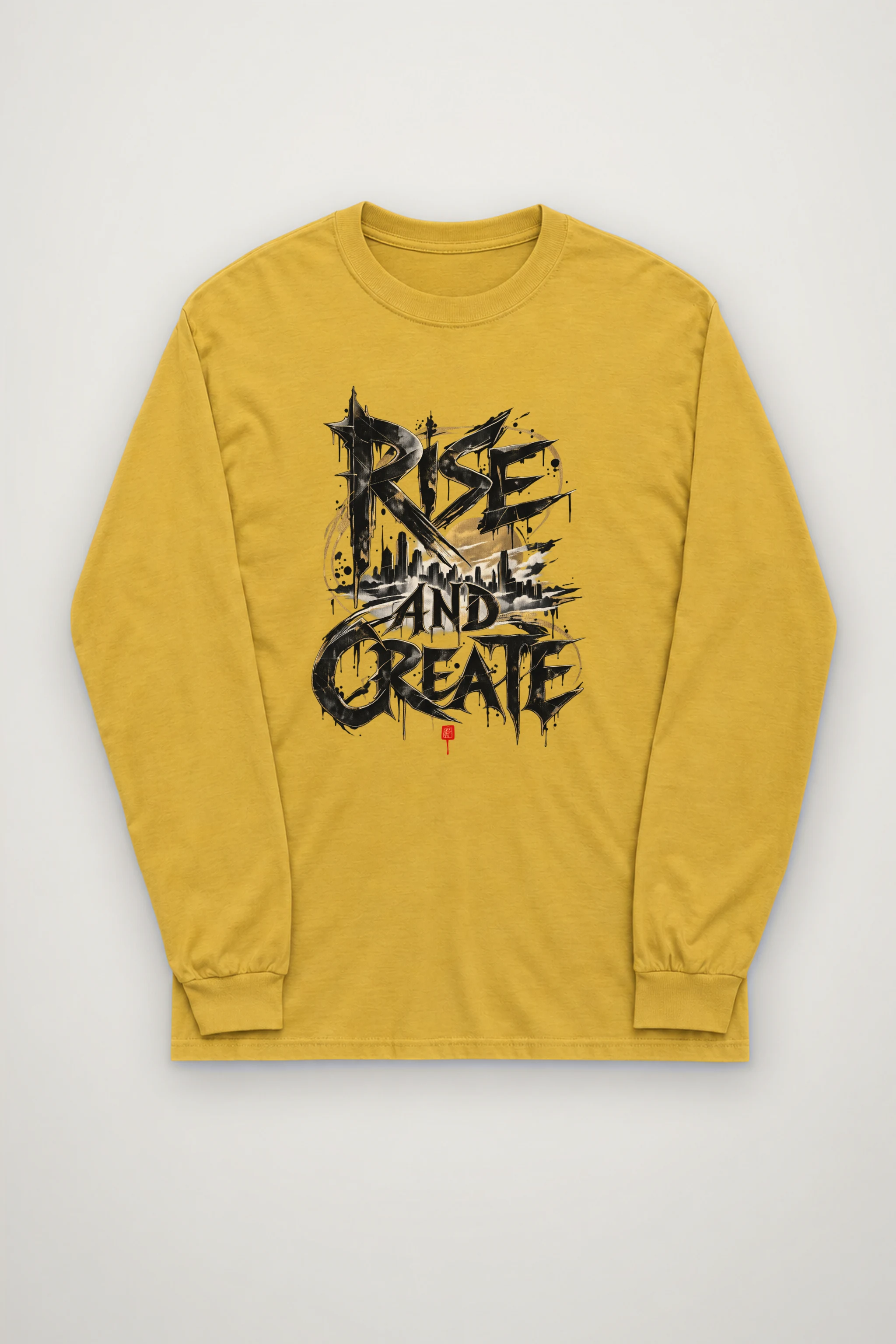 "Skyline Script" Unisex Longsleeve T-shirt
