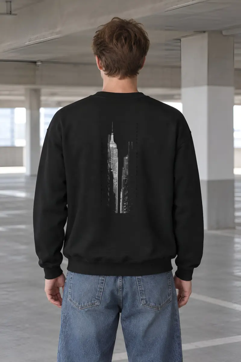 "Skyscraper Frame" Heavy Blend Unisex Crewneck Sweatshirt