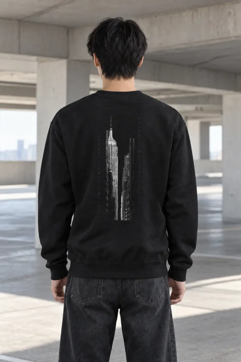 "Skyscraper Frame" Heavy Blend Unisex Crewneck Sweatshirt | Gildan 18000