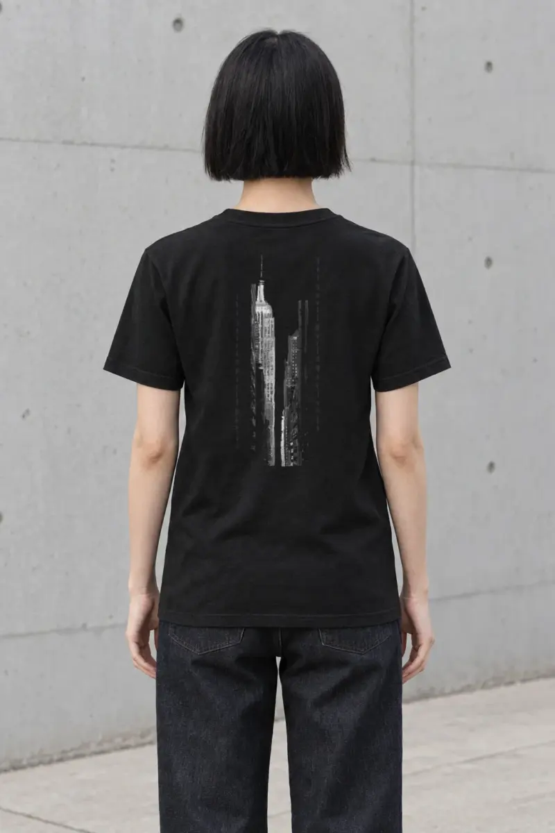"Skyscraper Frame" Heavyweight Unisex Crewneck T-shirt | Gildan 5000