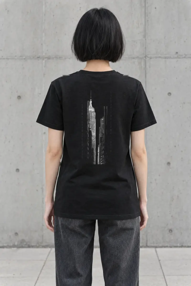 "Skyscraper Frame" Heavyweight Unisex Crewneck T-shirt