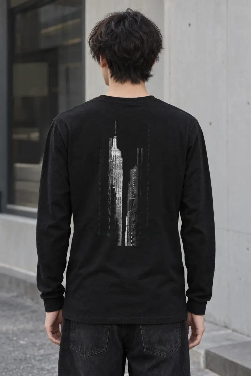 "Skyscraper Frame" Unisex Longsleeve T-shirt | Gildan 2400