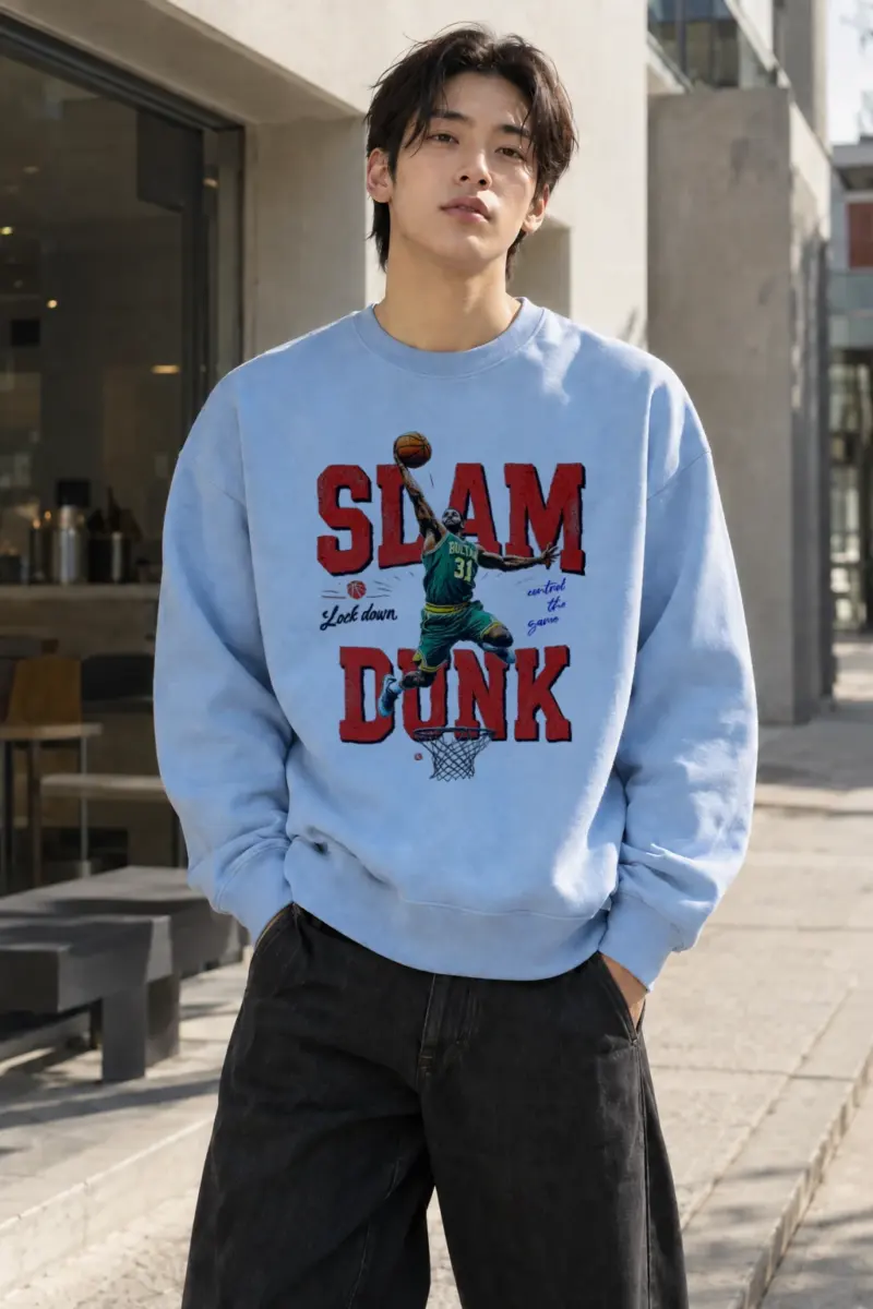 "Slam Dunk Bulls" Heavy Blend Unisex Crewneck Sweatshirt | Gildan 18000