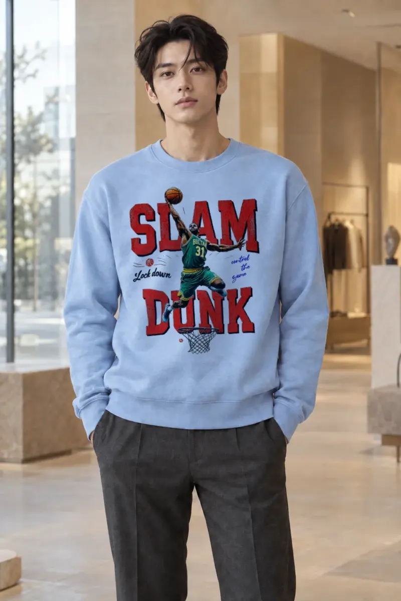 "Slam Dunk Bulls" Heavy Blend Unisex Crewneck Sweatshirt | Gildan 18000