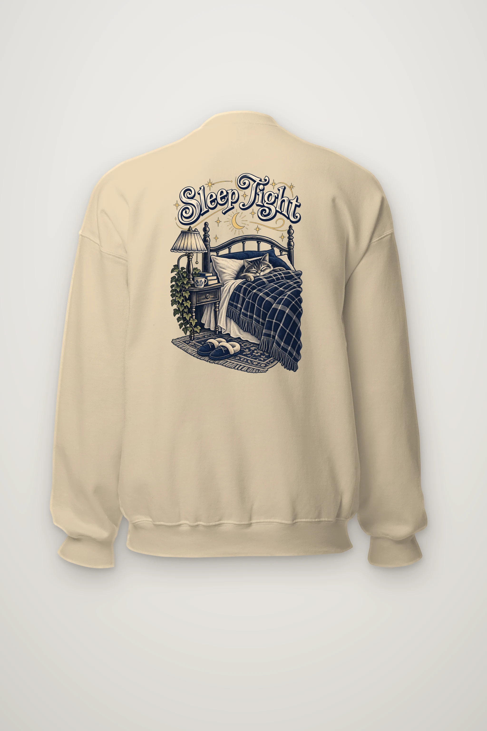 "Sleep Tight Cat" Heavy Blend Unisex Crewneck Sweatshirt