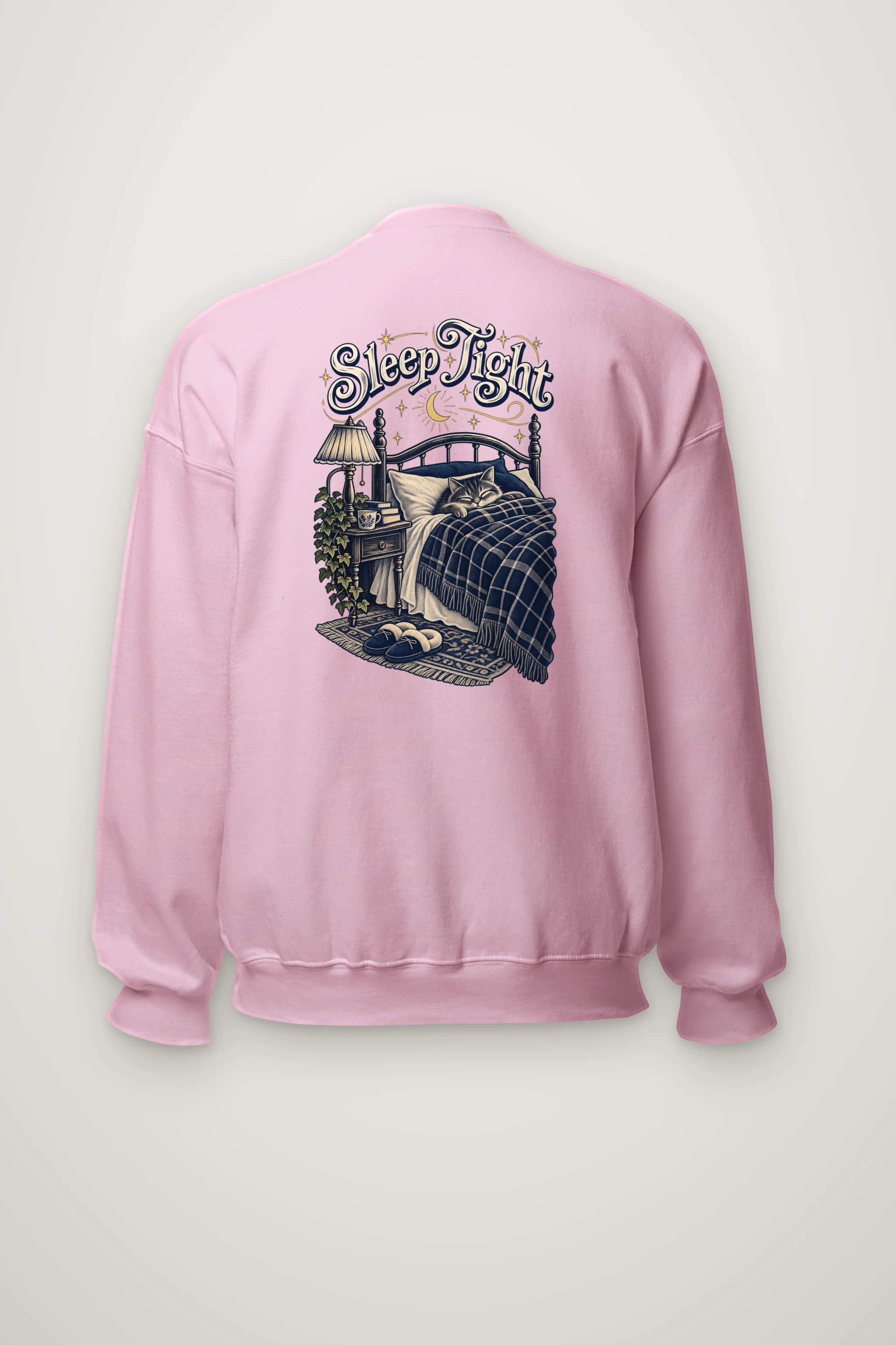 "Sleep Tight Cat" Heavy Blend Unisex Crewneck Sweatshirt
