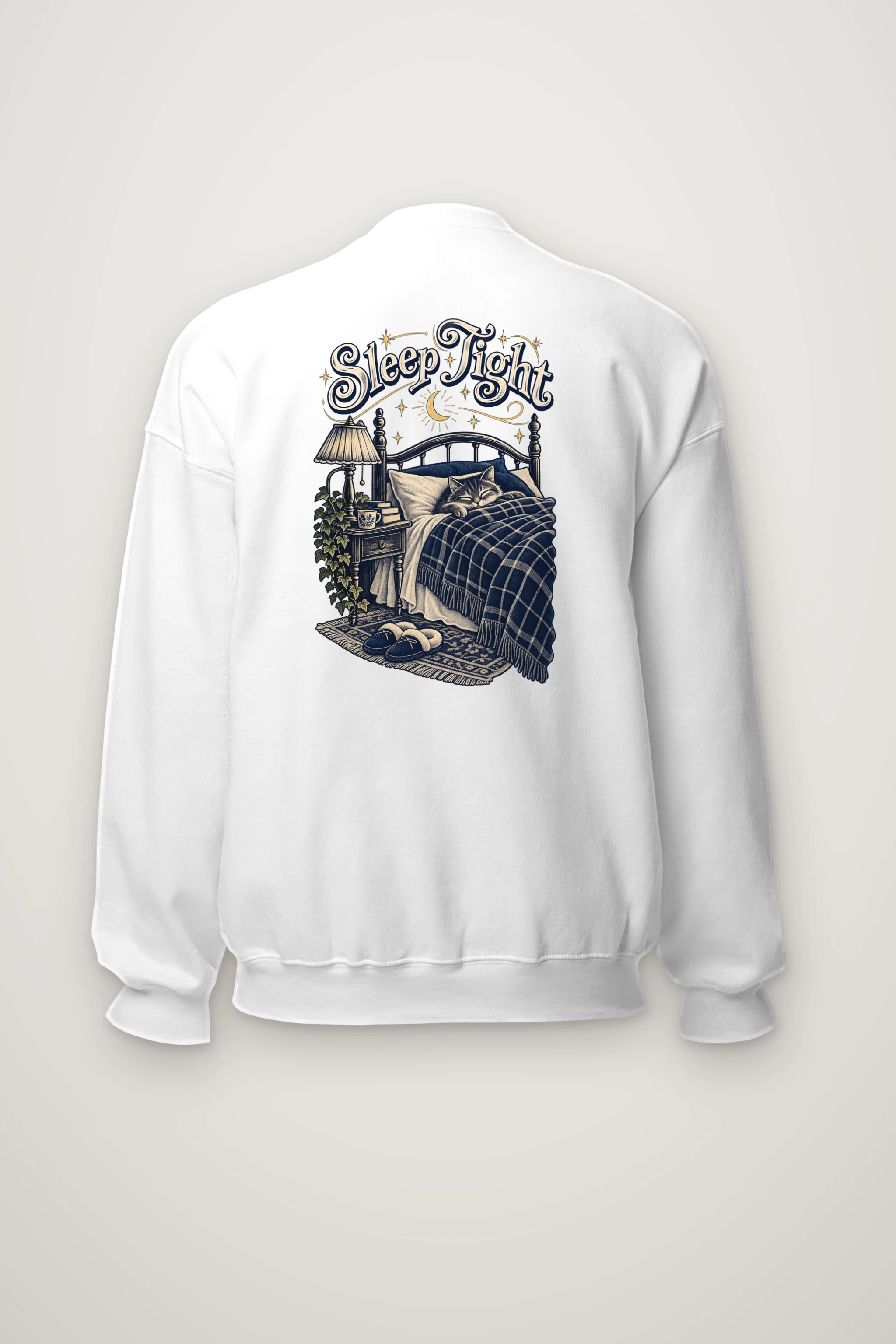 "Sleep Tight Cat" Heavy Blend Unisex Crewneck Sweatshirt