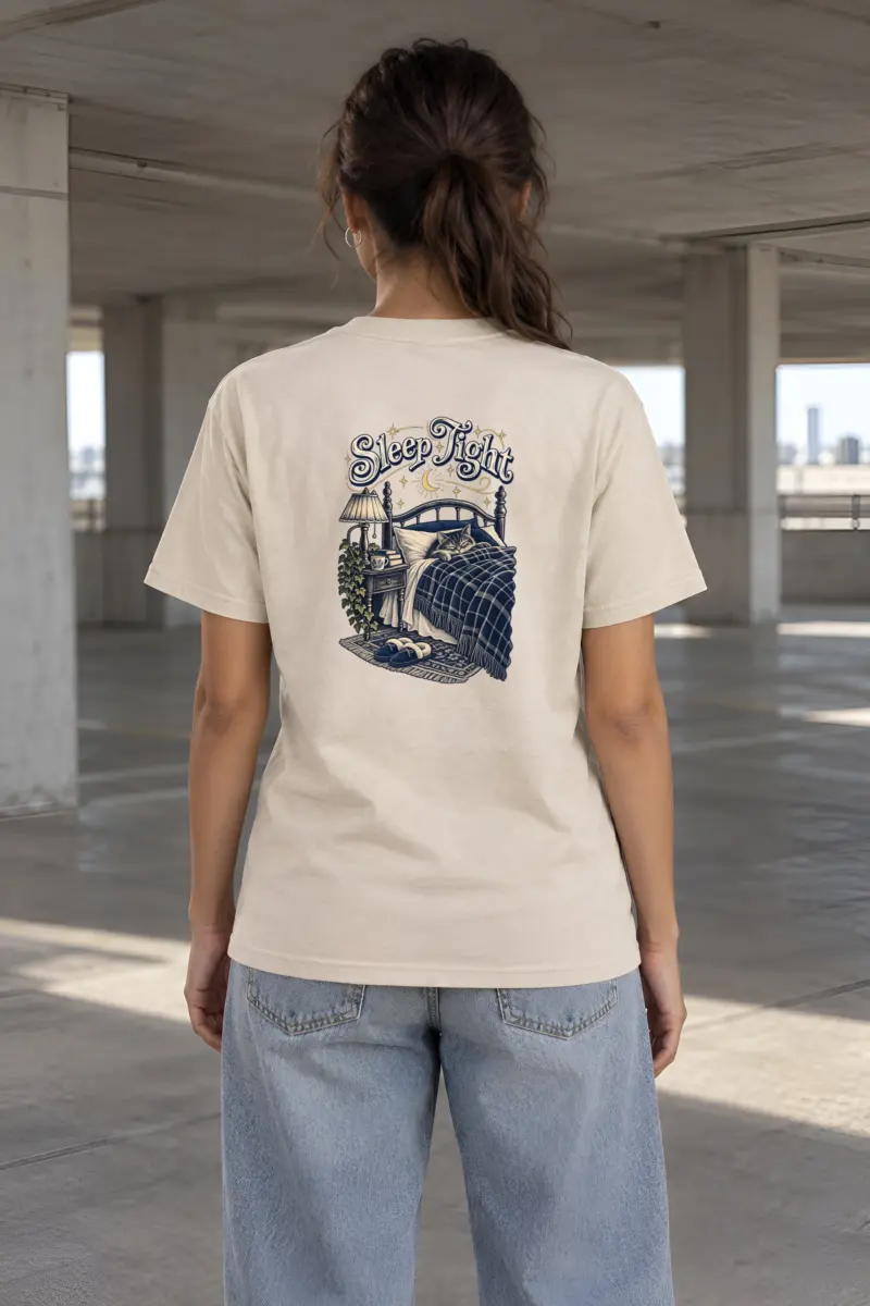 "Sleep Tight" Heavyweight Unisex Crewneck T-shirt