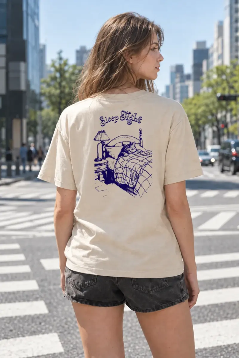"Sleep Tight" Heavyweight Unisex Crewneck T-shirt | Gildan 5000