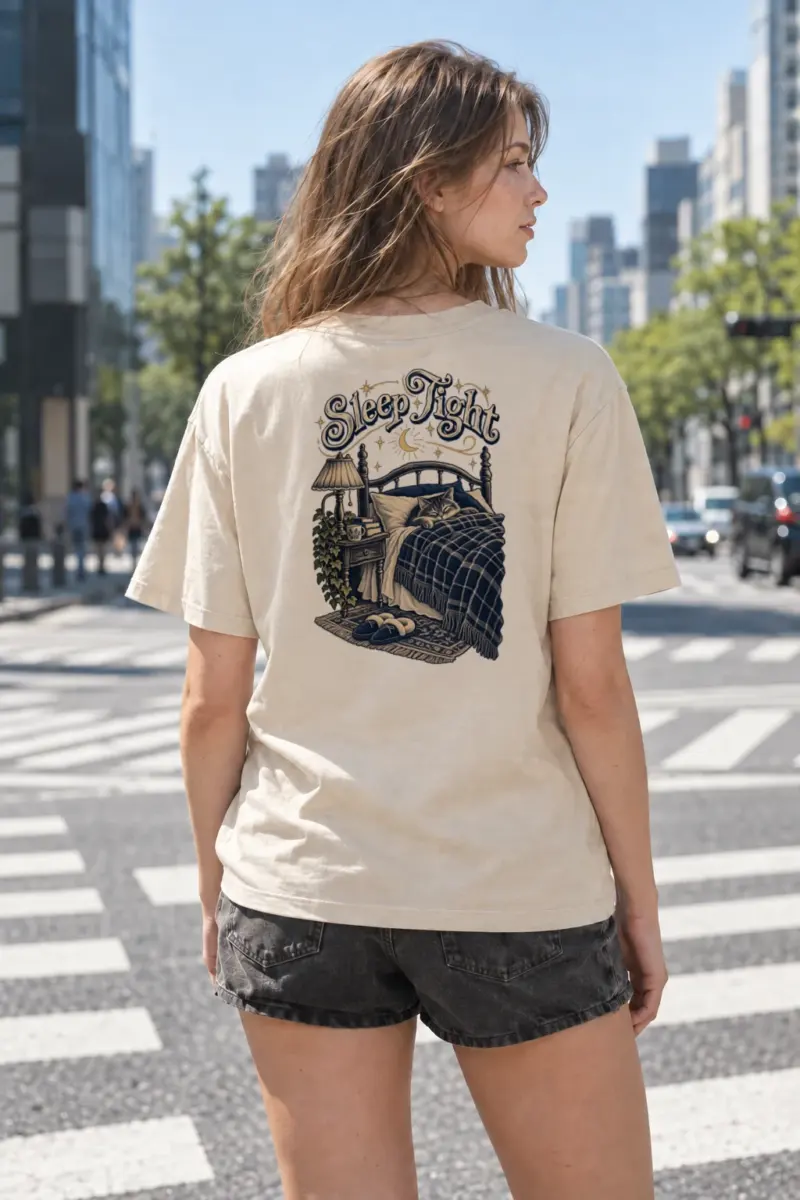 "Sleep Tight" Heavyweight Unisex Crewneck T-shirt | Gildan 5000