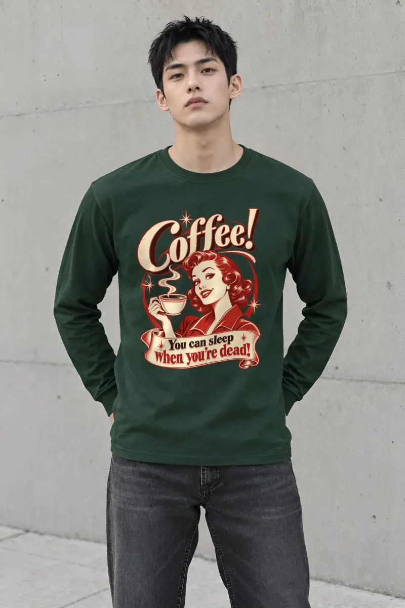 "Sleep When You're Dead" Unisex Longsleeve T-shirt