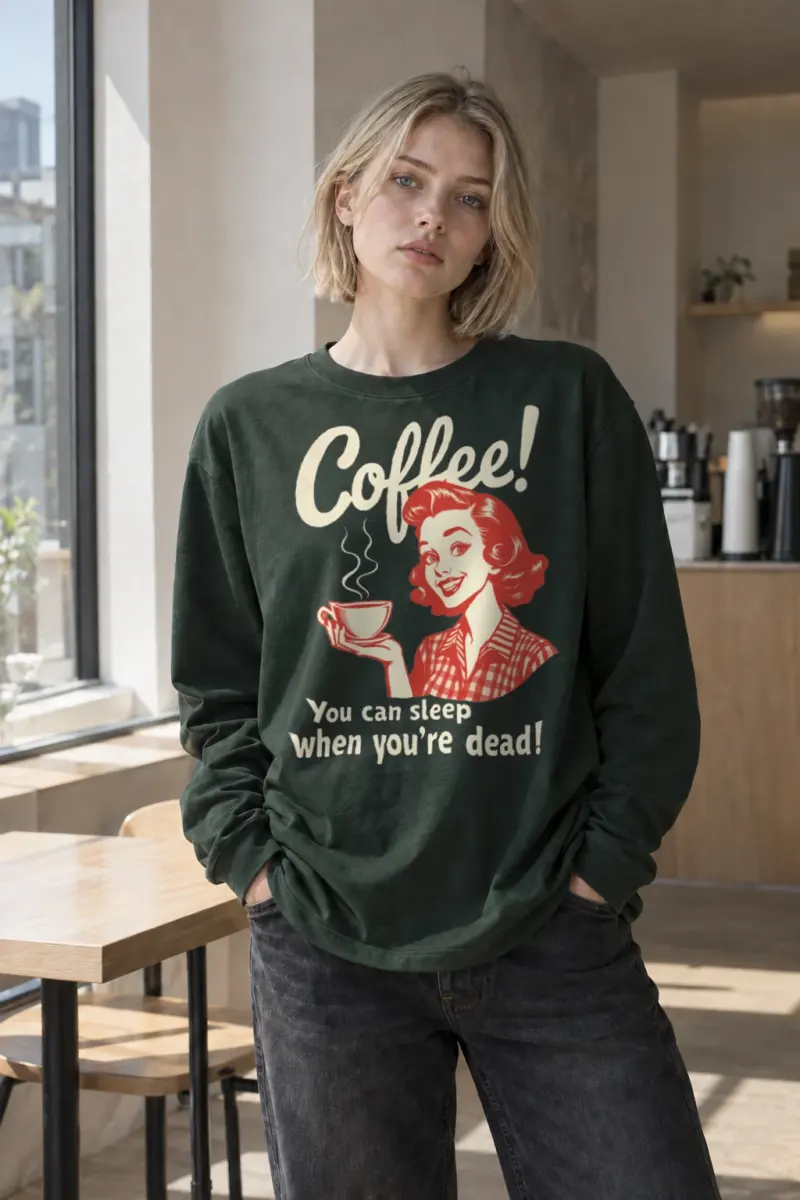 "Sleep When You're Dead" Unisex Longsleeve T-shirt | Gildan 2400