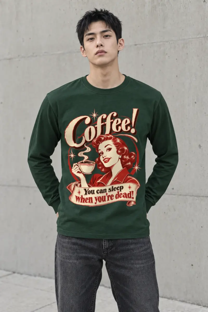 "Sleep When You're Dead" Unisex Longsleeve T-shirt