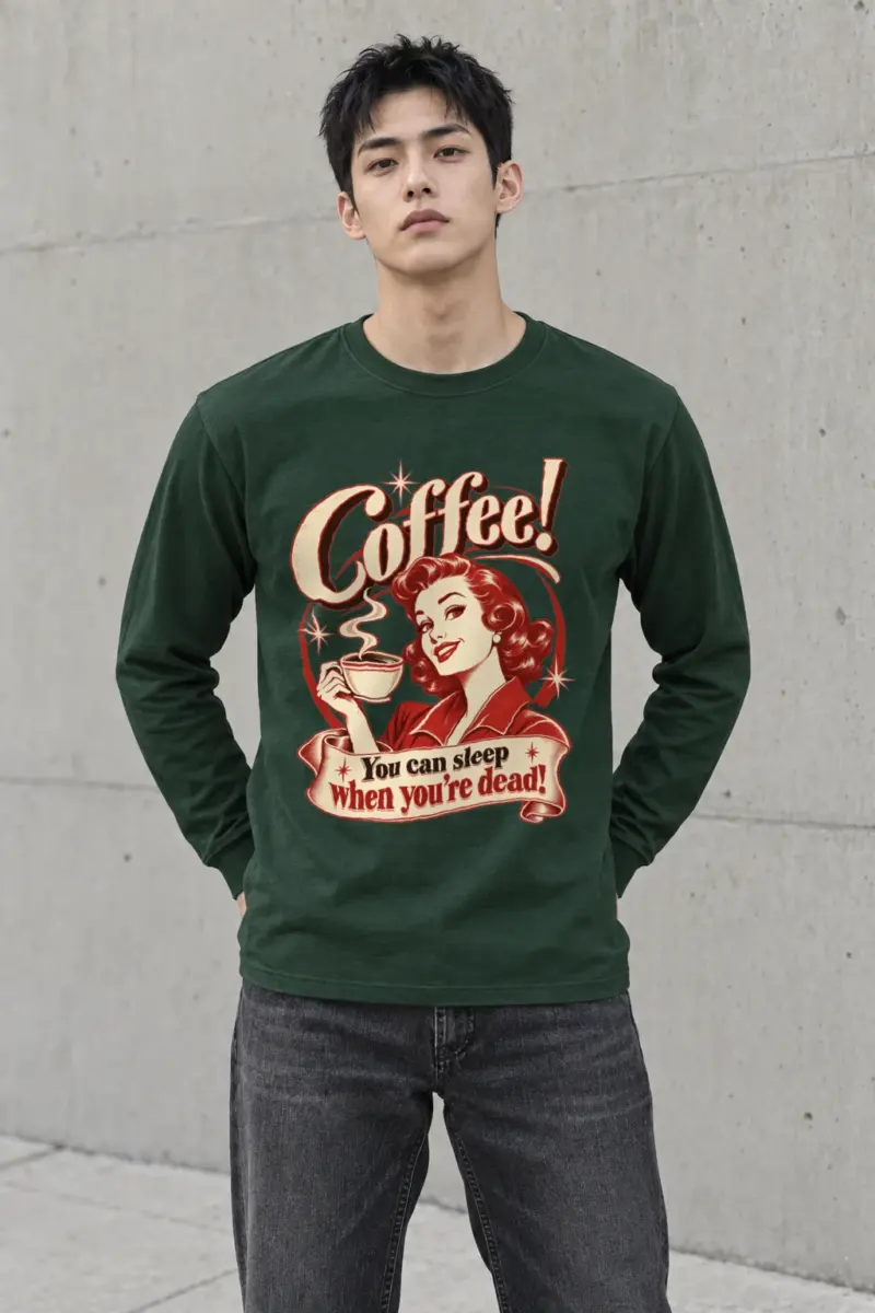 "Sleep When You're Dead" Unisex Longsleeve T-shirt