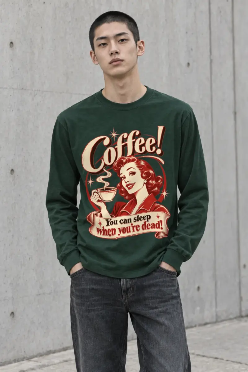 "Sleep When You're Dead" Unisex Longsleeve T-shirt | Gildan 2400