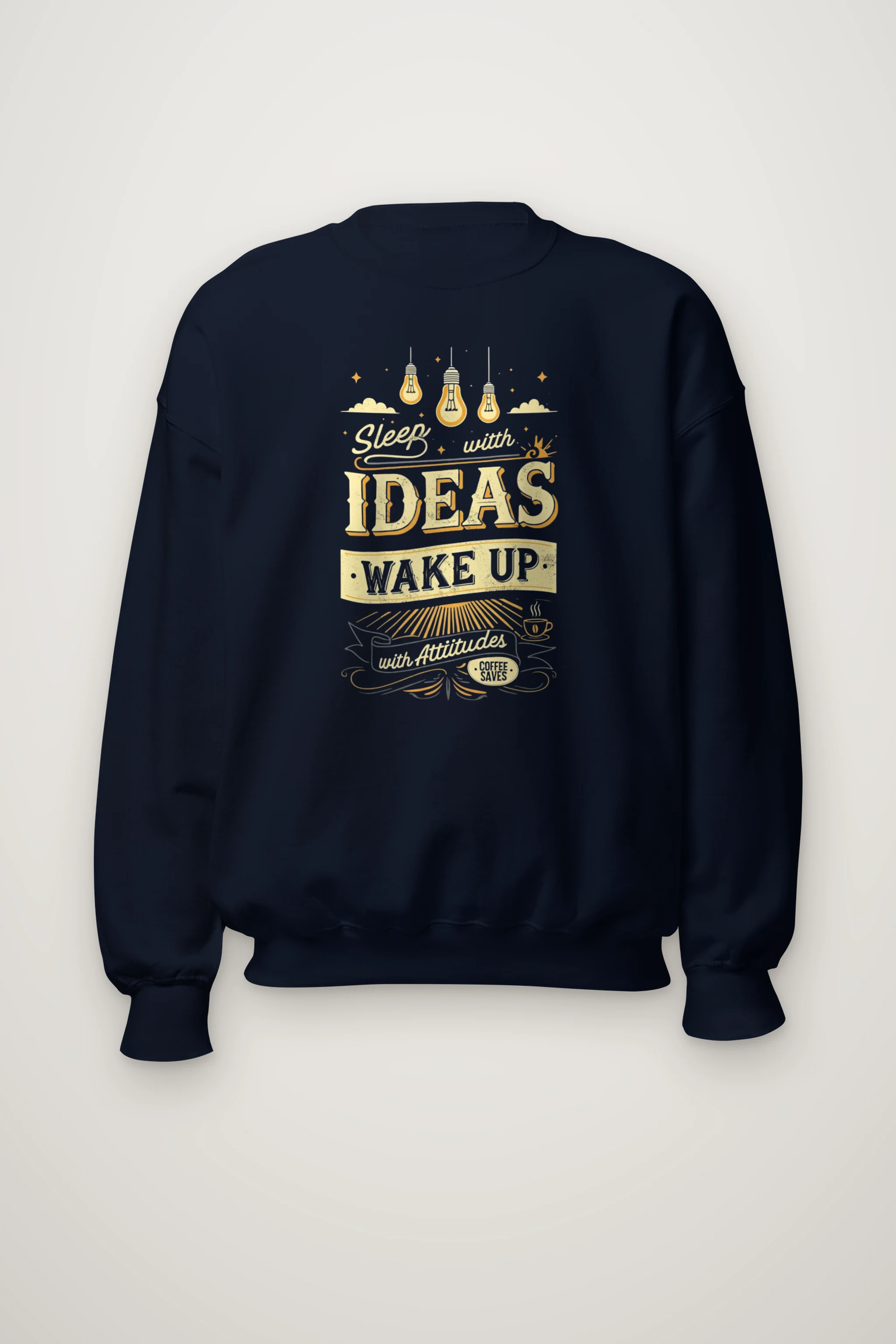 "Sleep With Ideas" Heavy Blend Unisex Crewneck Sweatshirt