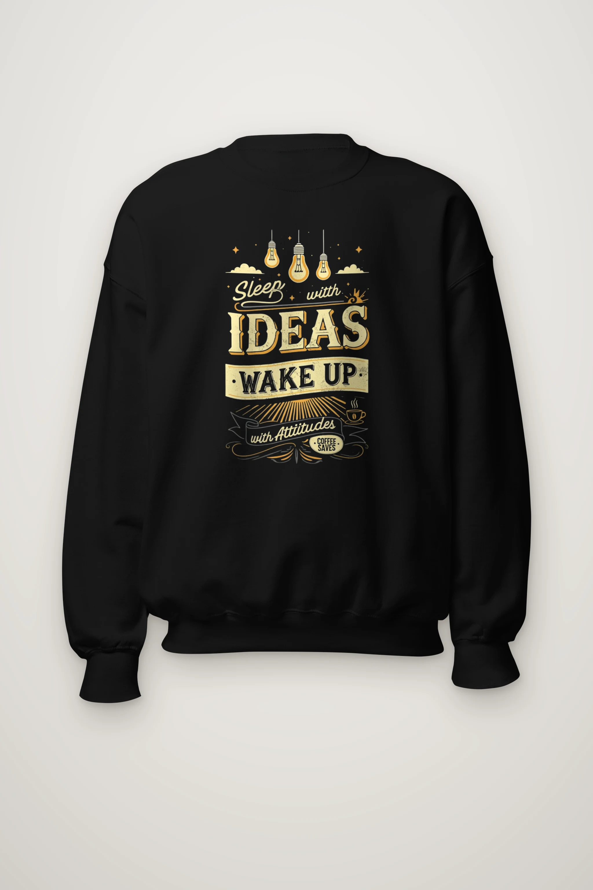 "Sleep With Ideas" Heavy Blend Unisex Crewneck Sweatshirt