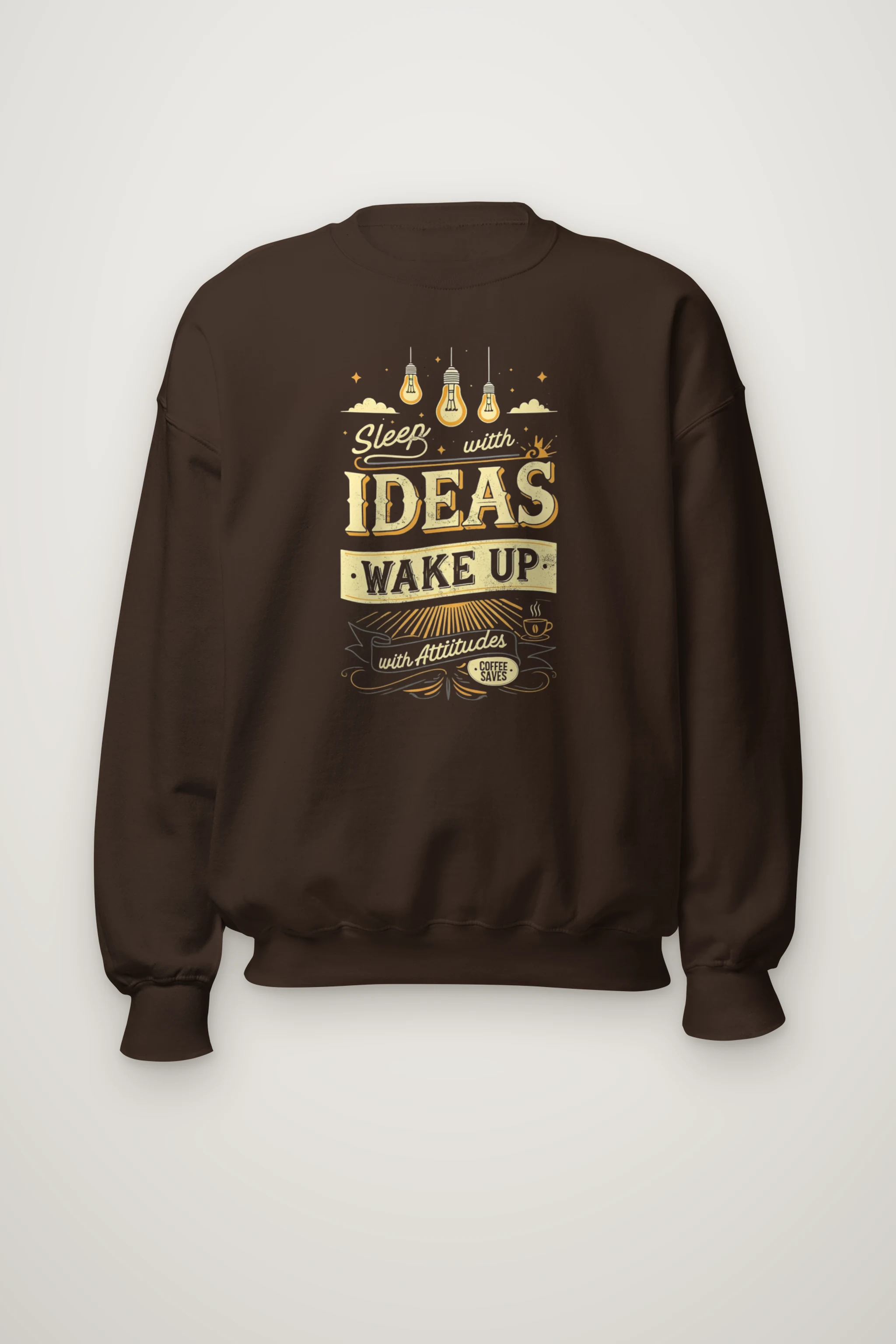 "Sleep With Ideas" Heavy Blend Unisex Crewneck Sweatshirt