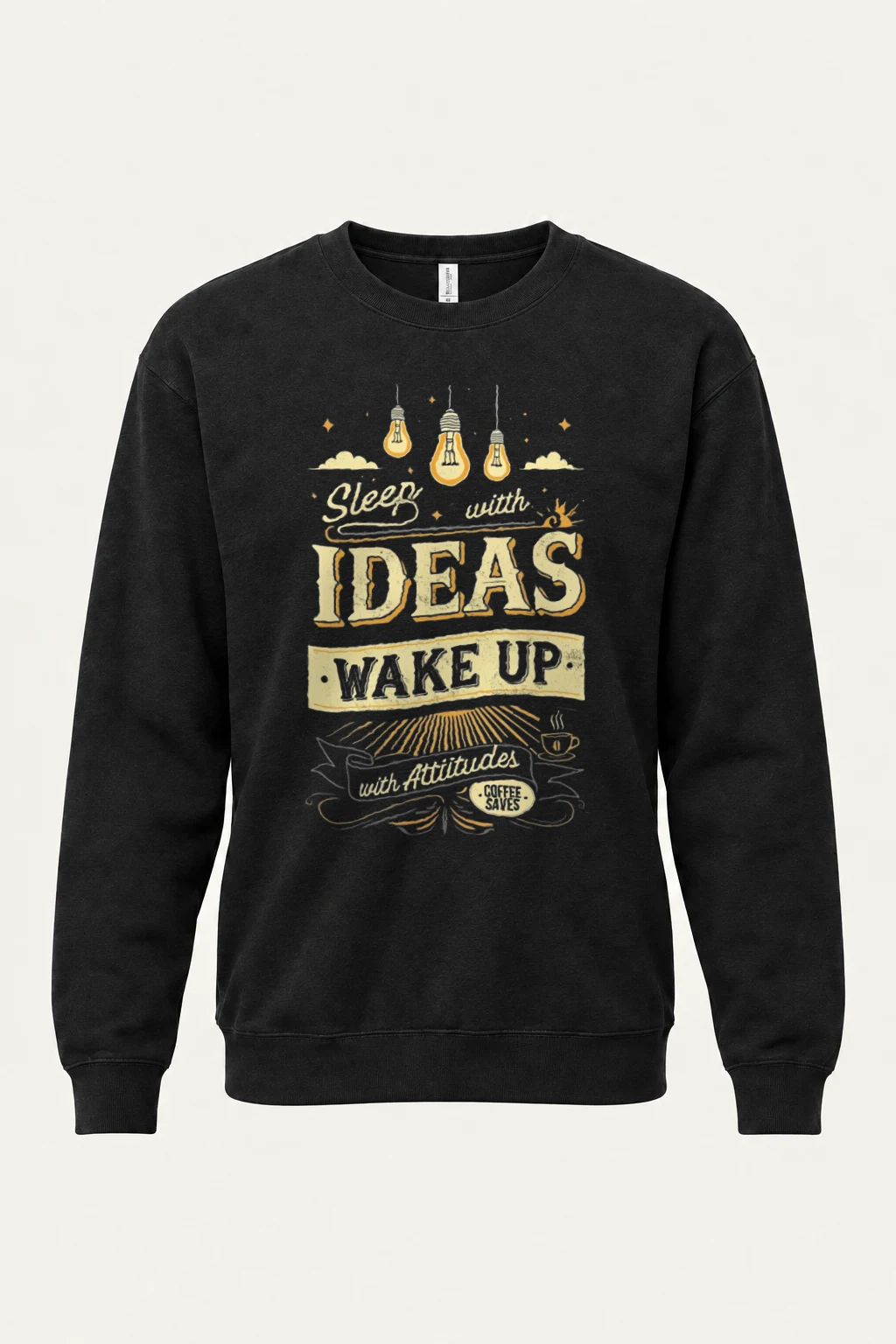"Sleep With Ideas" Heavy Blend Unisex Crewneck Sweatshirt | Gildan 18000