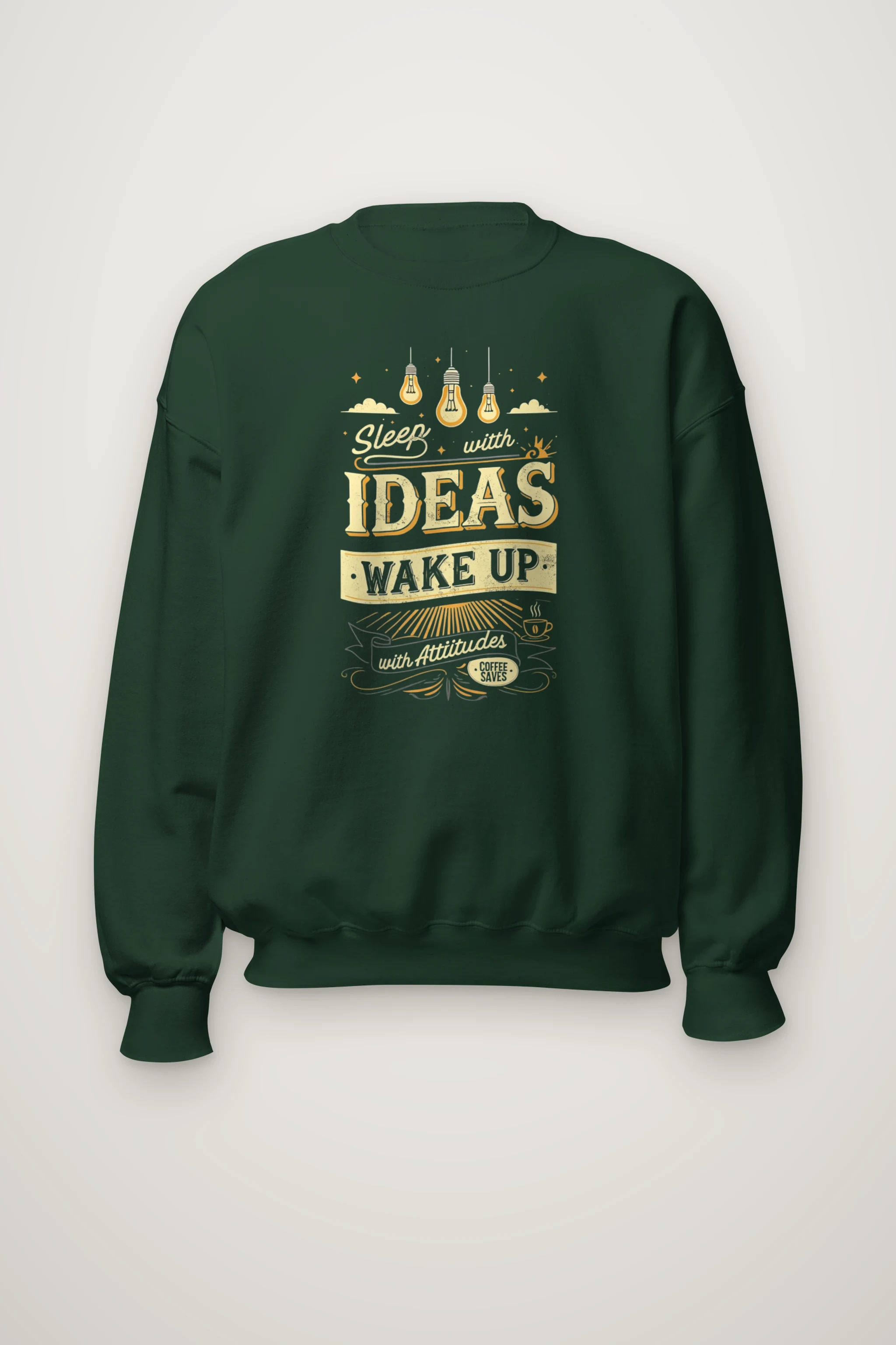 "Sleep With Ideas" Heavy Blend Unisex Crewneck Sweatshirt