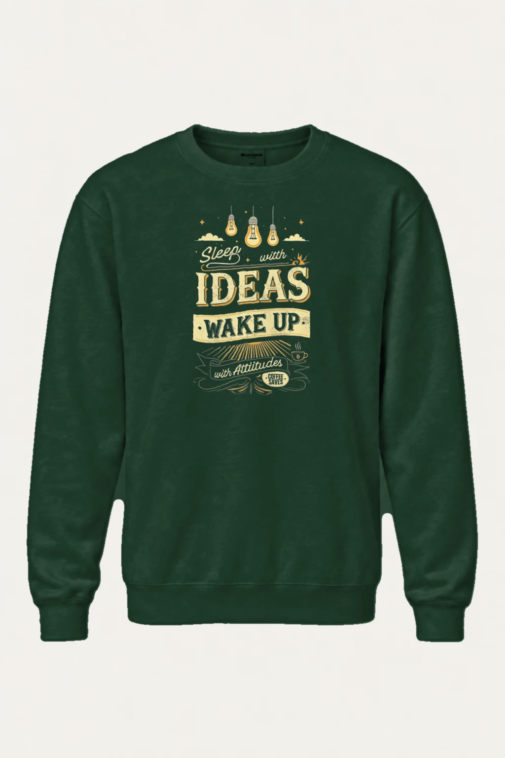 "Sleep With Ideas" Heavy Blend Unisex Crewneck Sweatshirt | Gildan 18000