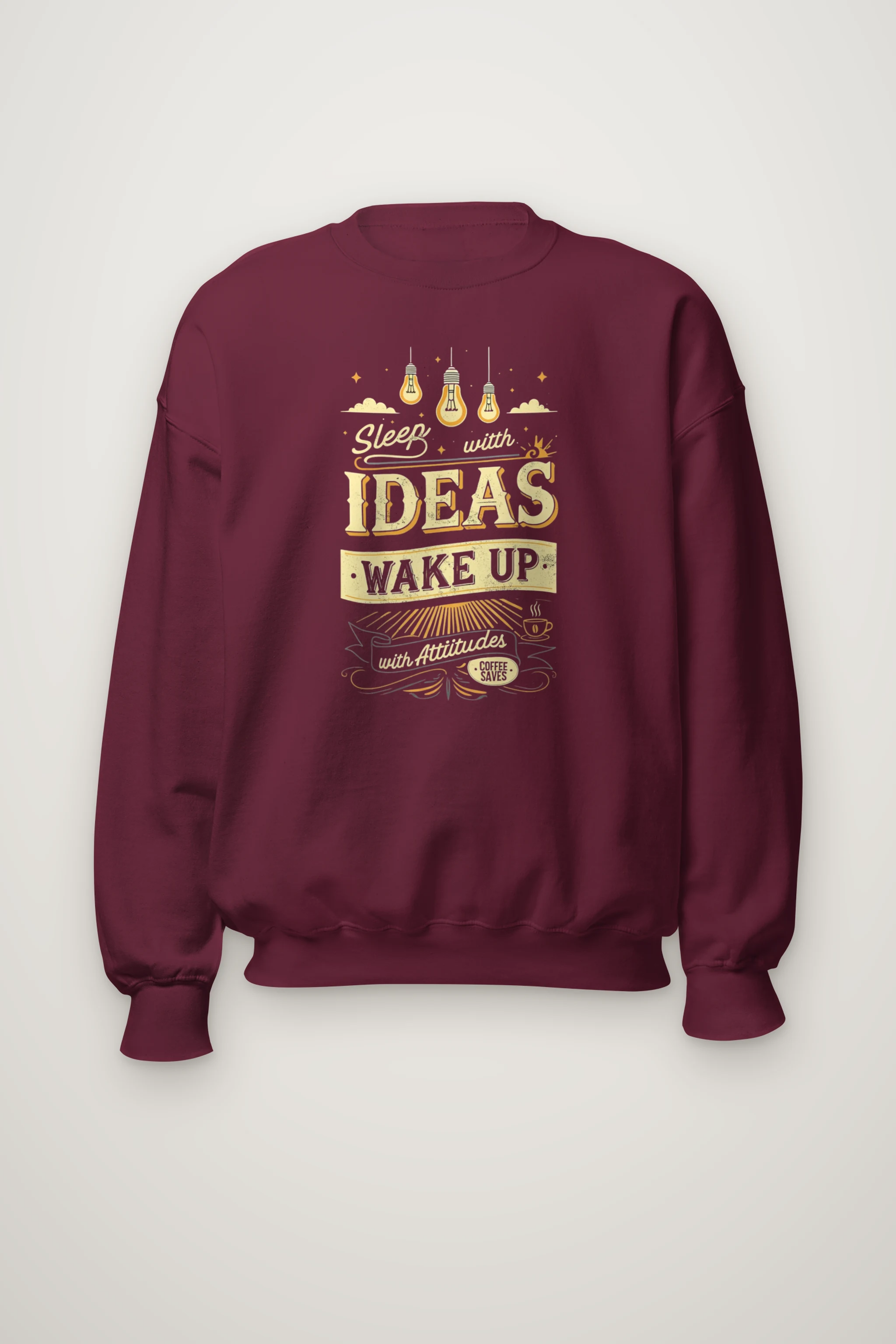 "Sleep With Ideas" Heavy Blend Unisex Crewneck Sweatshirt