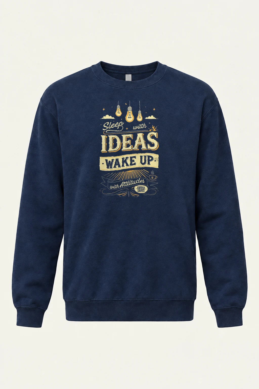 "Sleep With Ideas" Heavy Blend Unisex Crewneck Sweatshirt | Gildan 18000