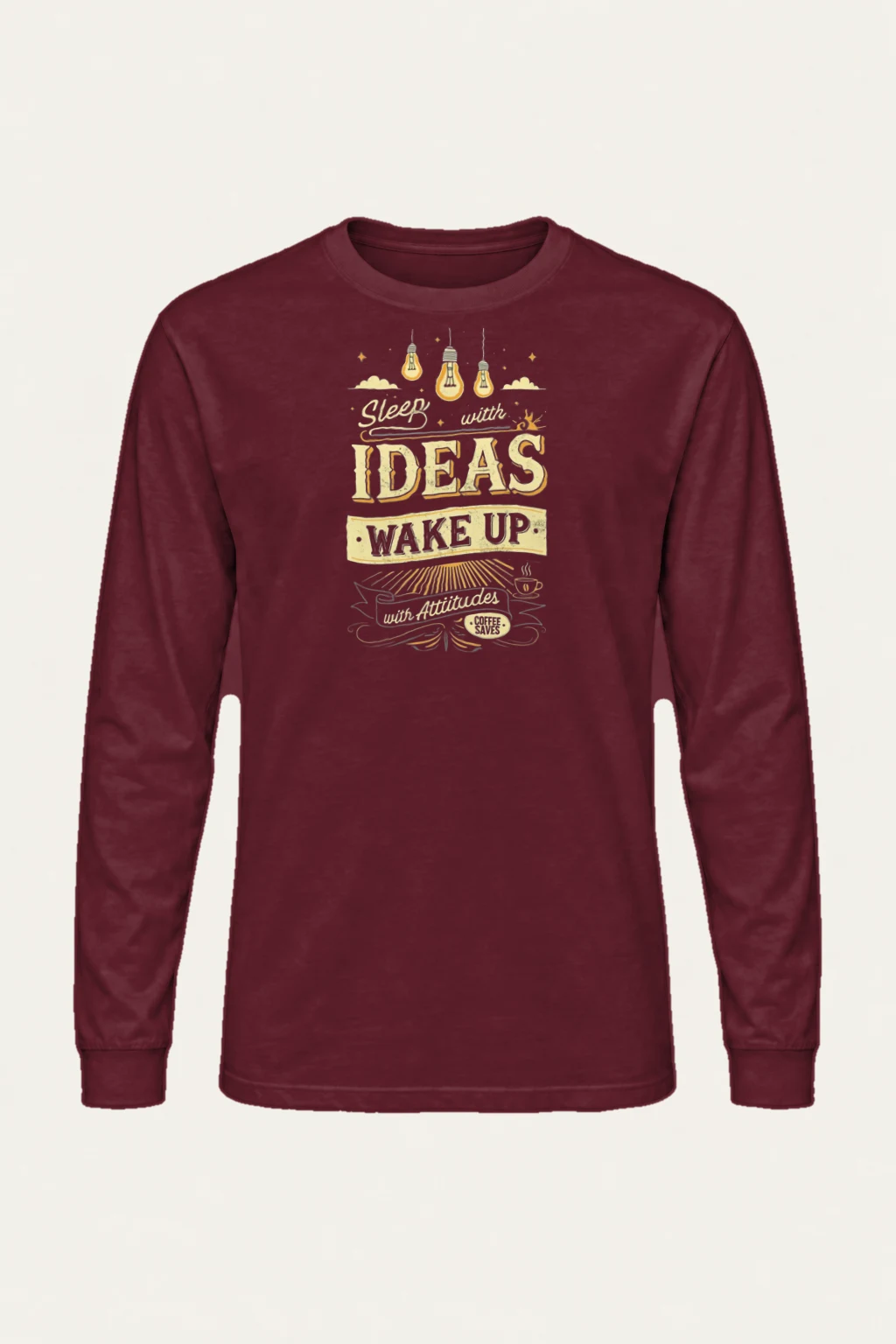 "Sleep With Ideas" Unisex Longsleeve T-shirt | Gildan 2400