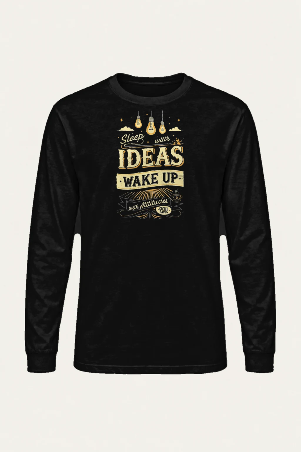 "Sleep With Ideas" Unisex Longsleeve T-shirt | Gildan 2400