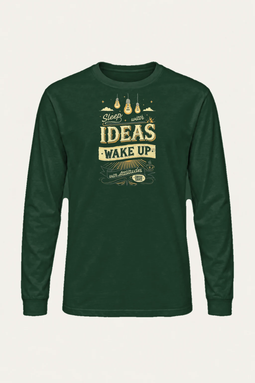 "Sleep With Ideas" Unisex Longsleeve T-shirt | Gildan 2400