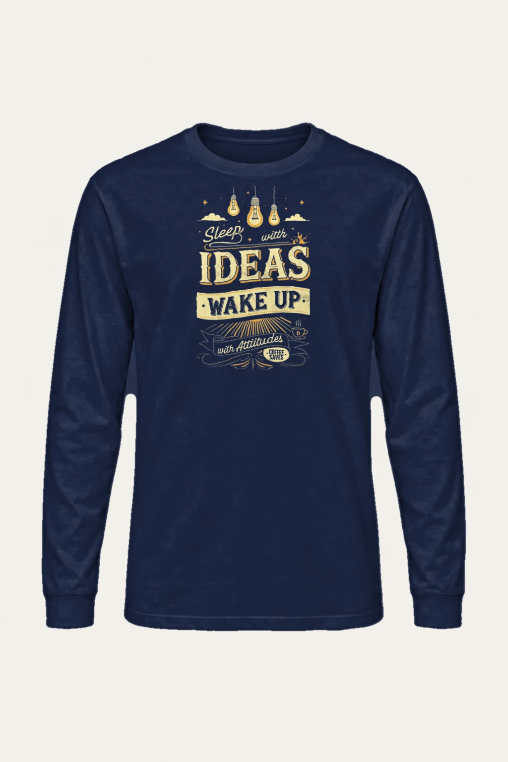 "Sleep With Ideas" Unisex Longsleeve T-shirt | Gildan 2400