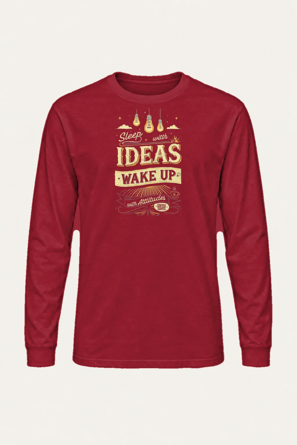 "Sleep With Ideas" Unisex Longsleeve T-shirt | Gildan 2400
