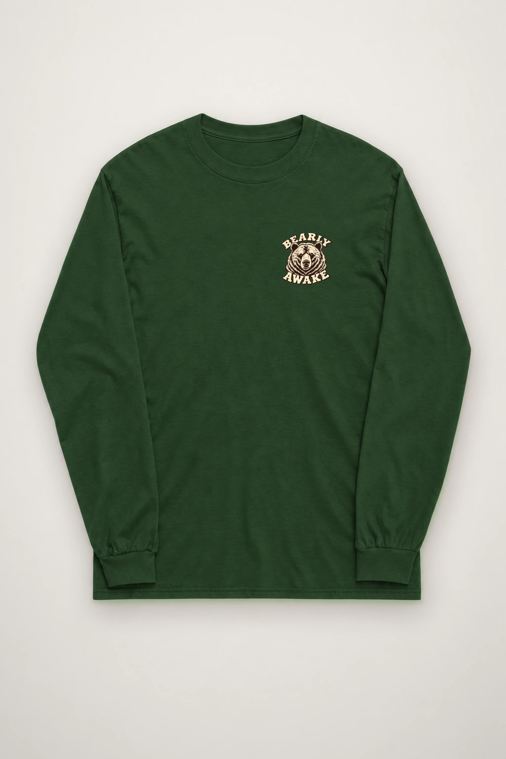 "Sleepy Coffee Bear" Unisex Longsleeve T-shirt