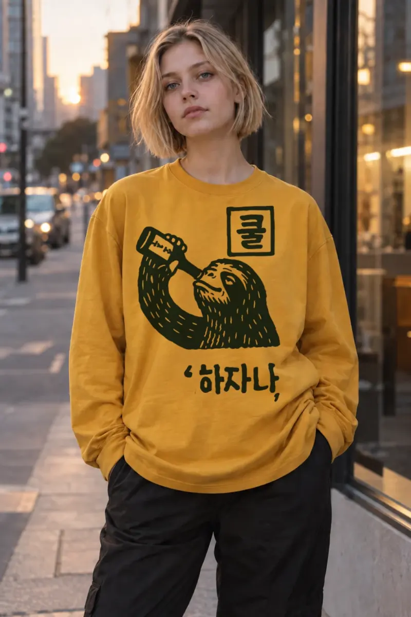 "Sloth Water Break" Unisex Longsleeve T-shirt | Gildan 2400