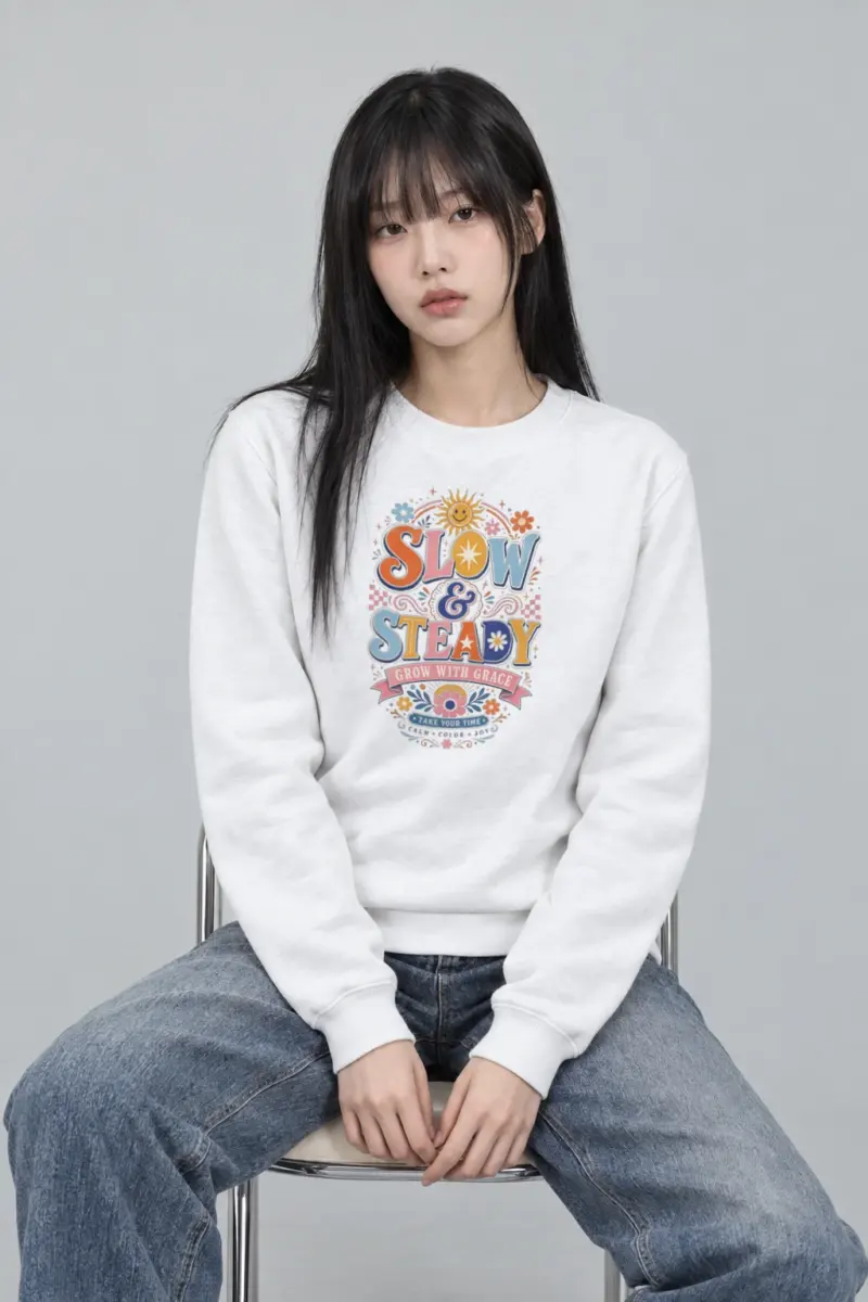"Slow And Steady" Heavy Blend Unisex Crewneck Sweatshirt