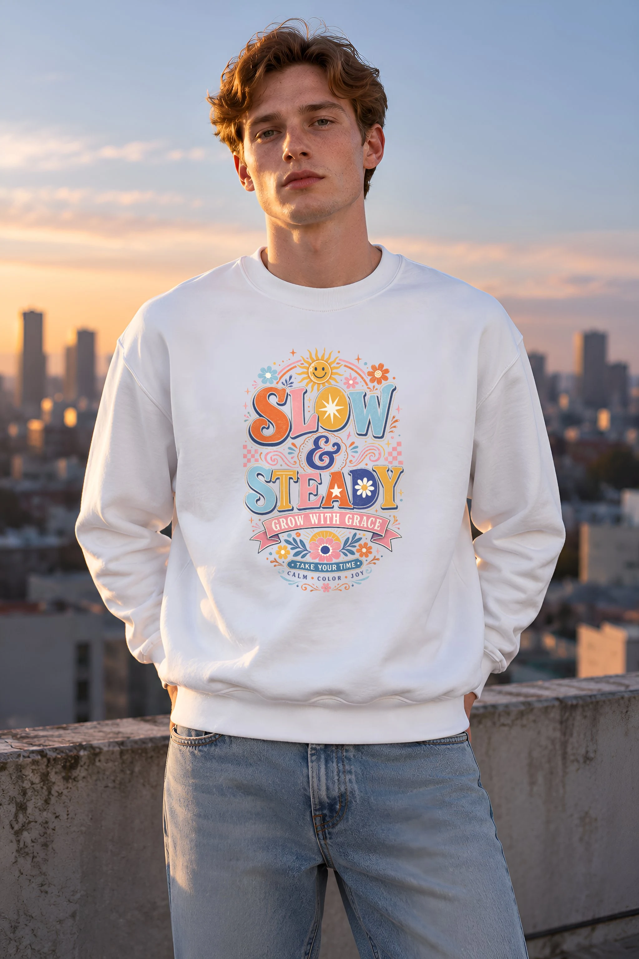 "Slow And Steady" 1 Crewneck Sweatshirt