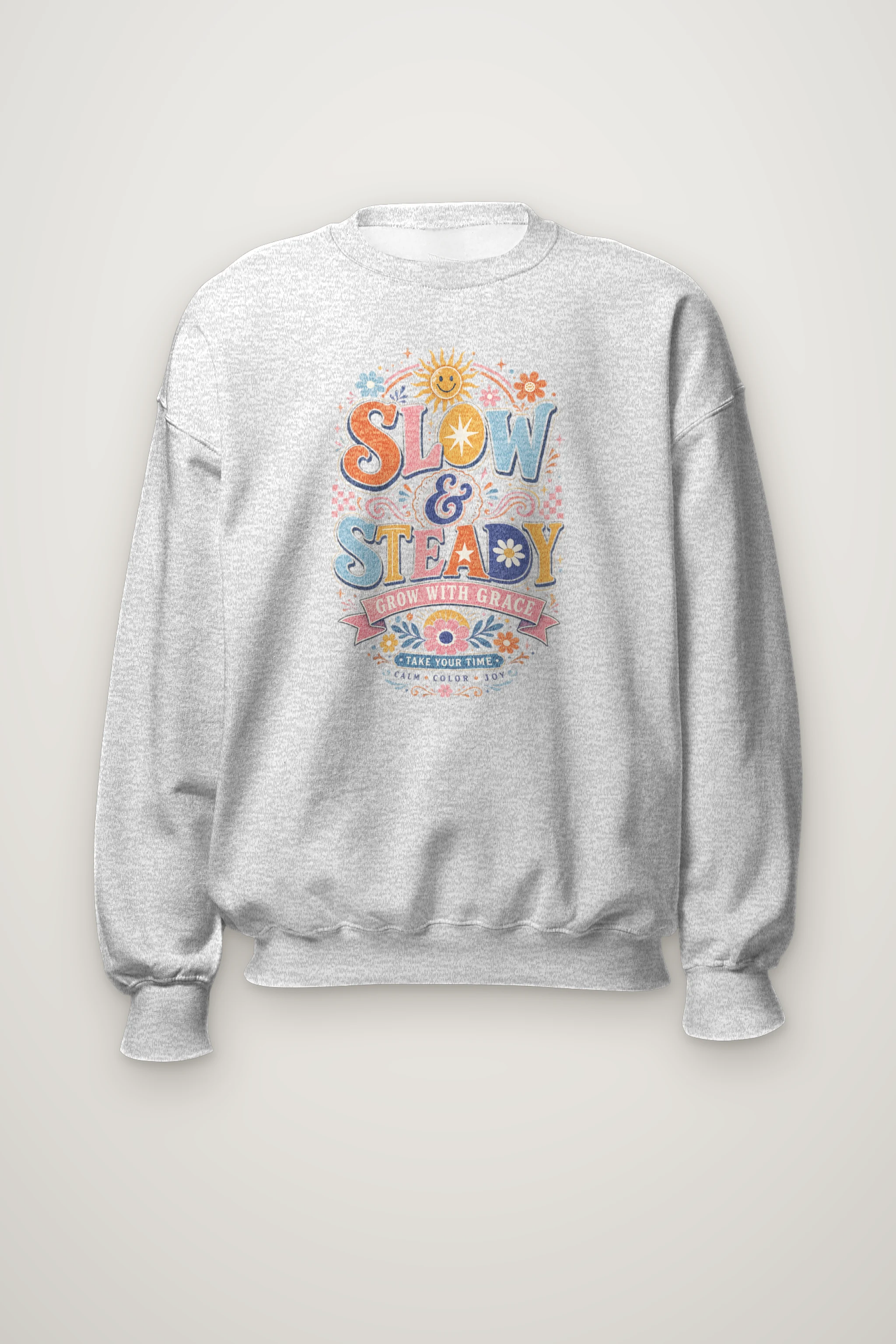 "Slow And Steady" Heavy Blend Unisex Crewneck Sweatshirt