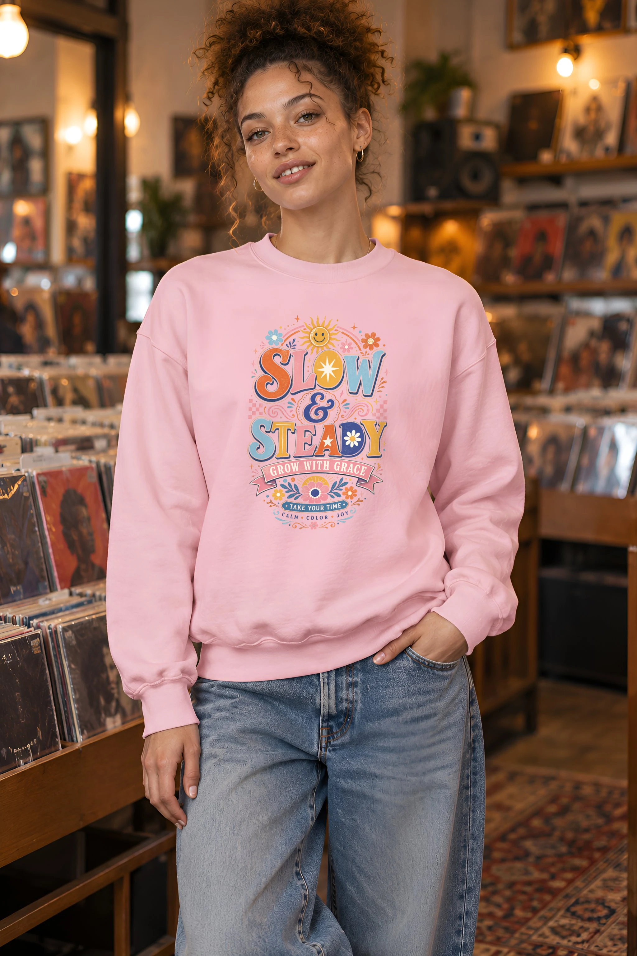"Slow And Steady" 1 Crewneck Sweatshirt