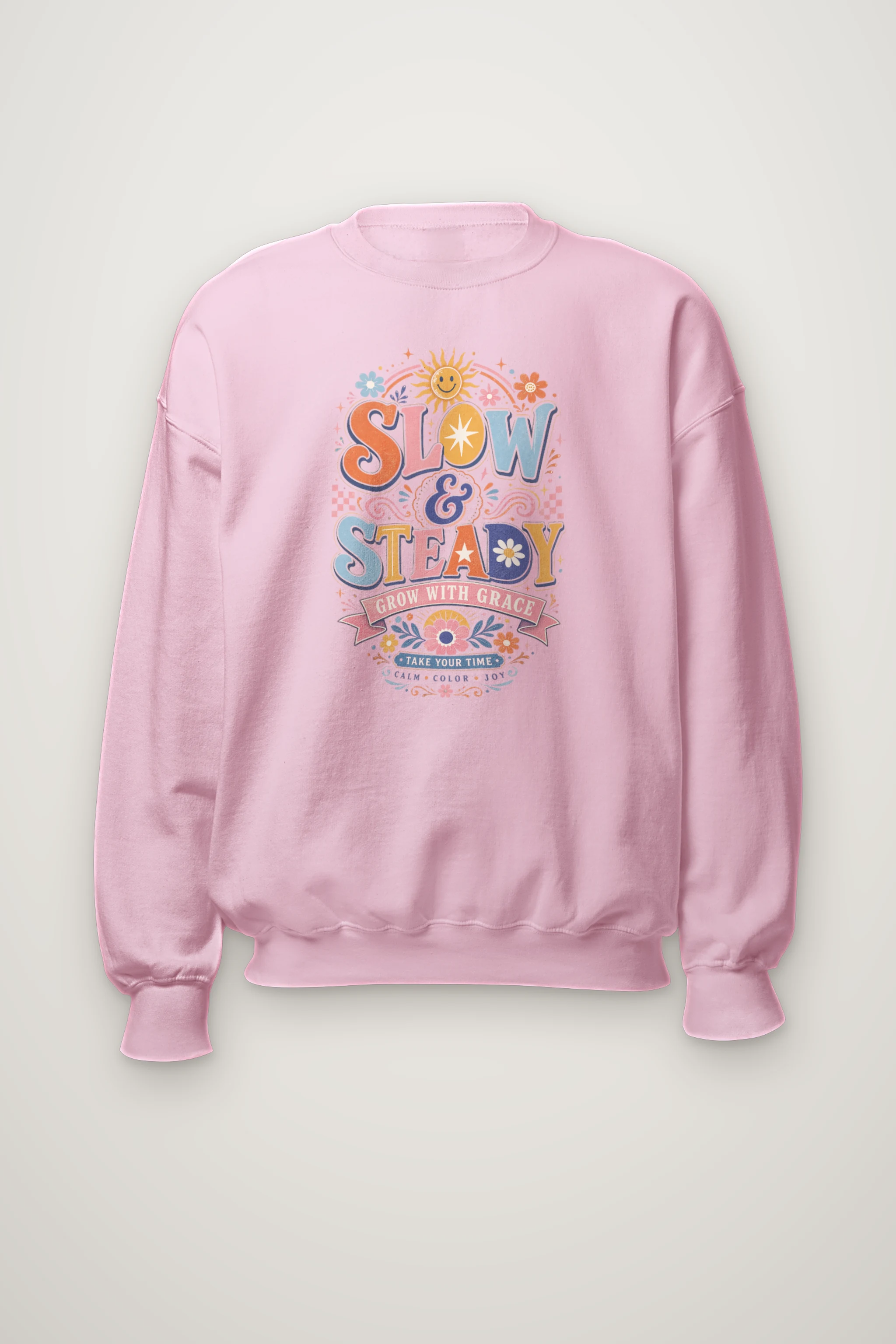 "Slow And Steady" Heavy Blend Unisex Crewneck Sweatshirt