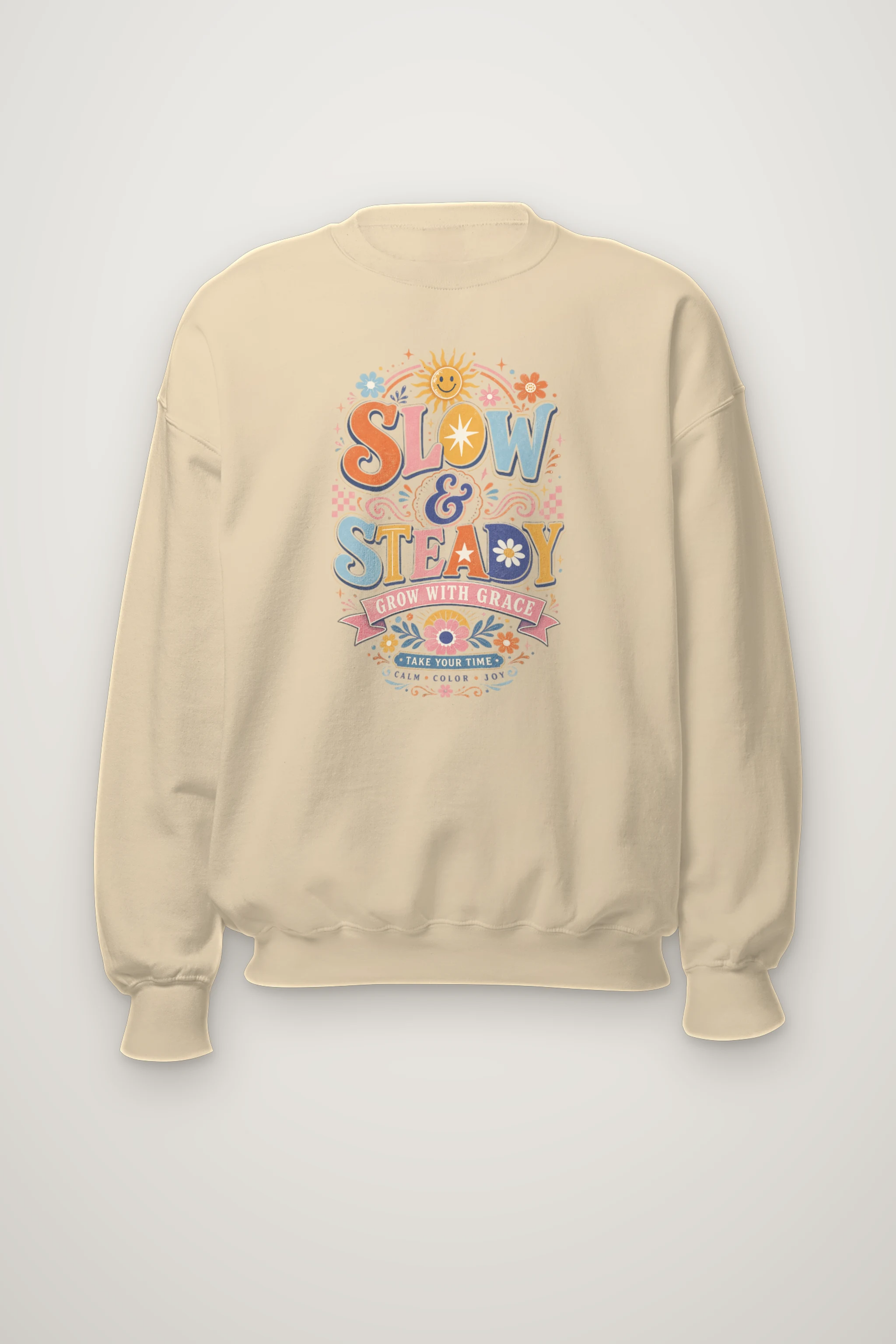 "Slow And Steady" Heavy Blend Unisex Crewneck Sweatshirt