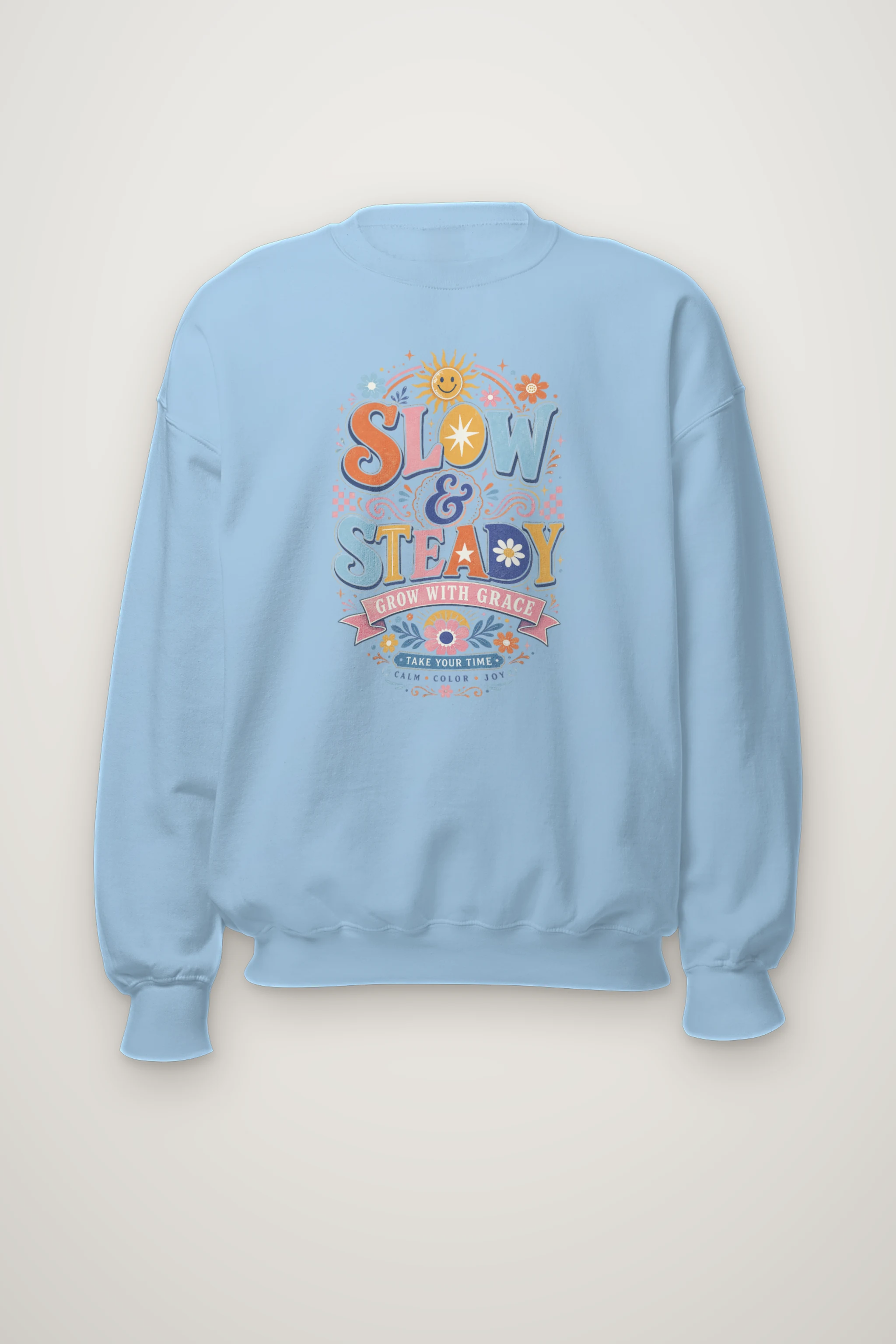 "Slow And Steady" Heavy Blend Unisex Crewneck Sweatshirt