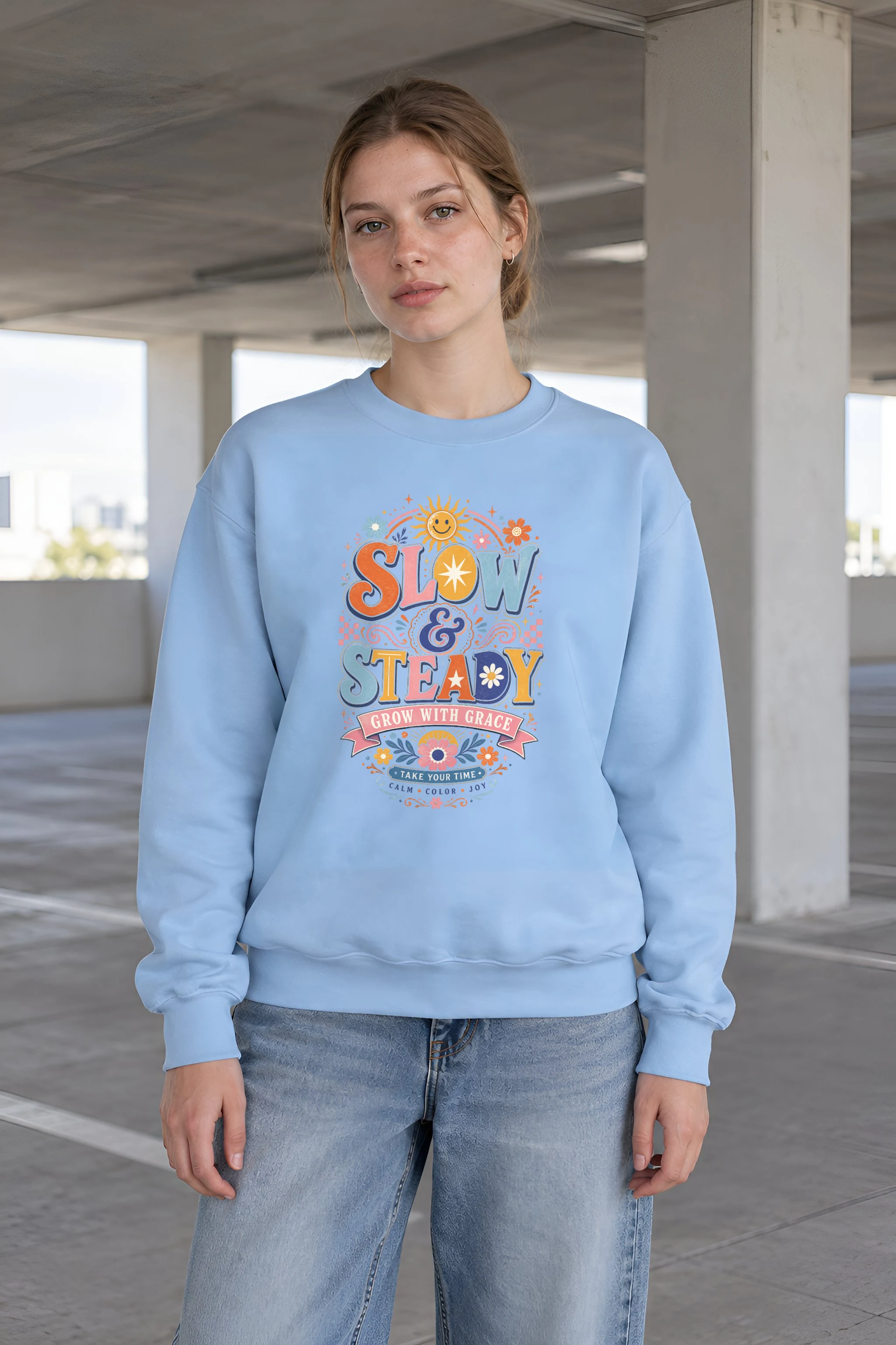 "Slow And Steady" 1 Crewneck Sweatshirt