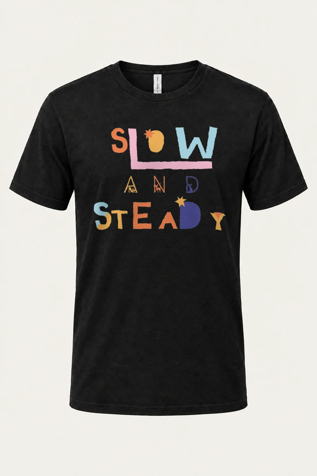 "Slow And Steady" Heavyweight Unisex Crewneck T-shirt | Gildan 5000