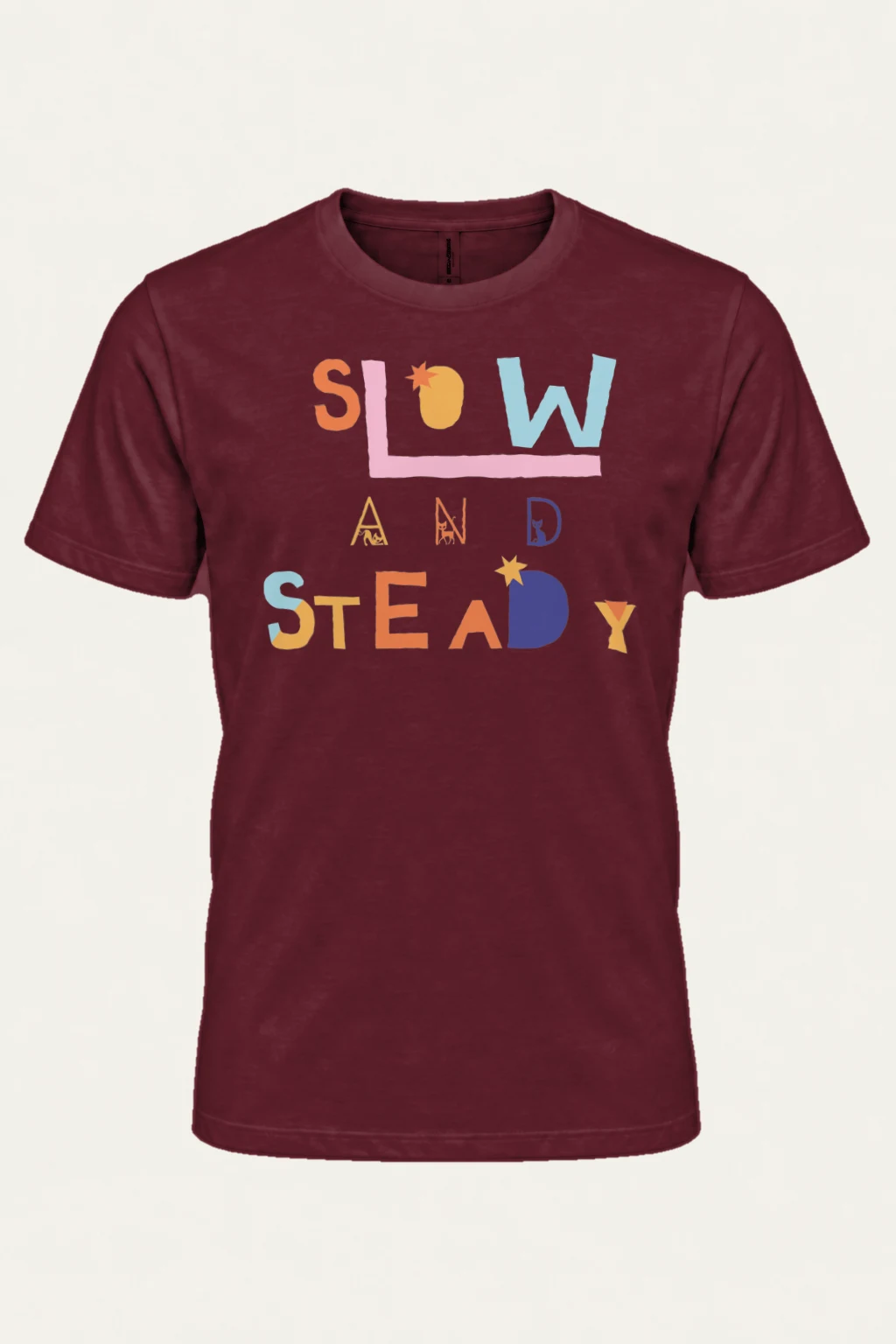 "Slow And Steady" Heavyweight Unisex Crewneck T-shirt | Gildan 5000