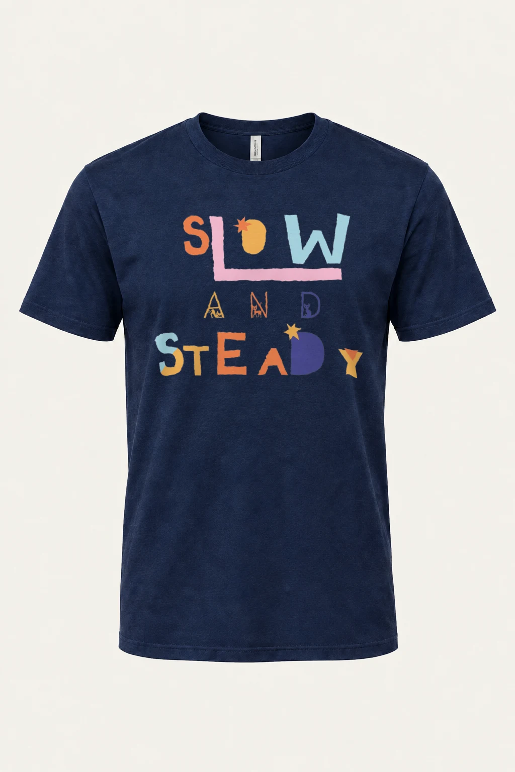 "Slow And Steady" Heavyweight Unisex Crewneck T-shirt | Gildan 5000