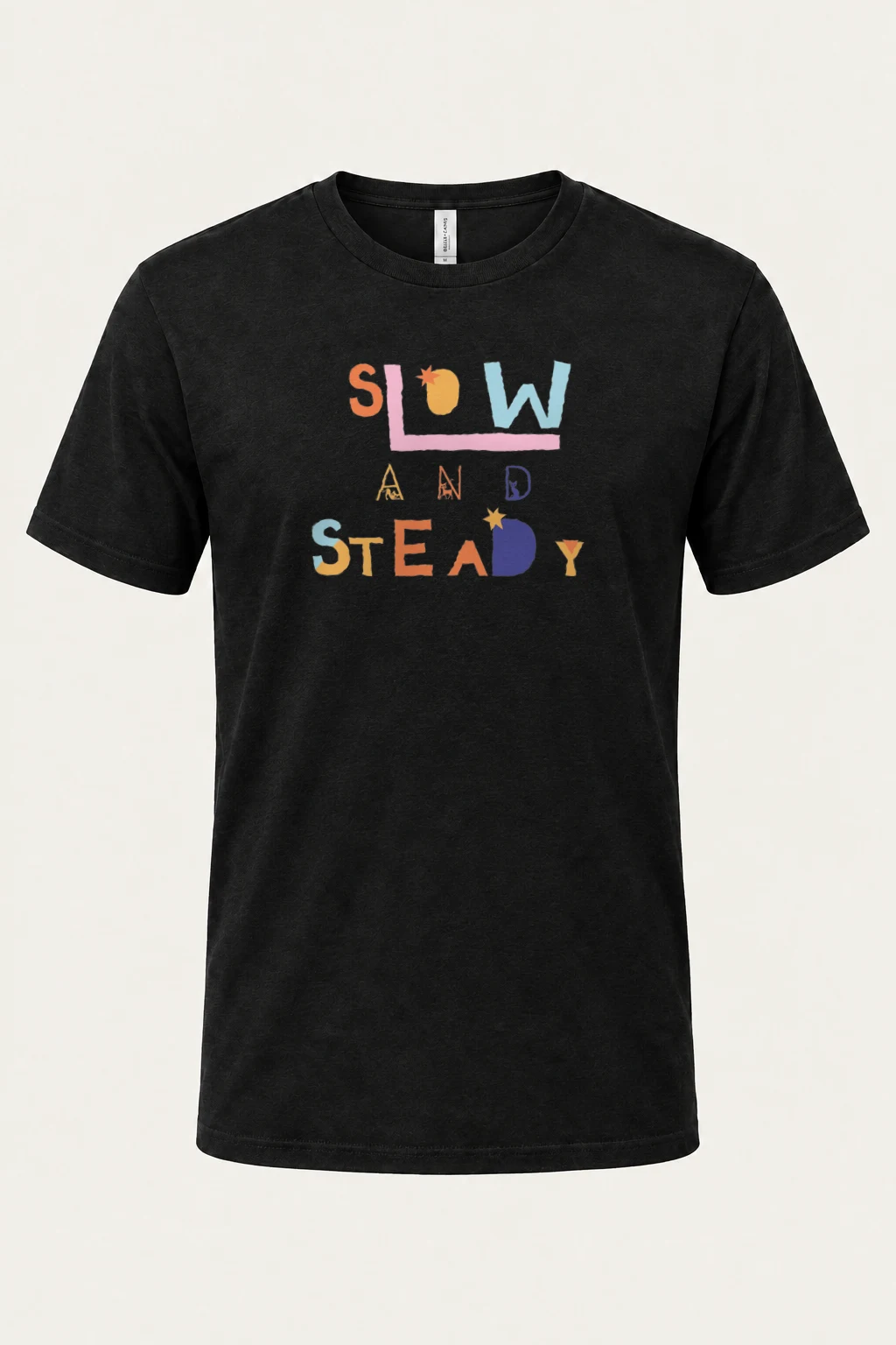 "Slow And Steady" Heavyweight Unisex Crewneck T-shirt | Gildan 5000