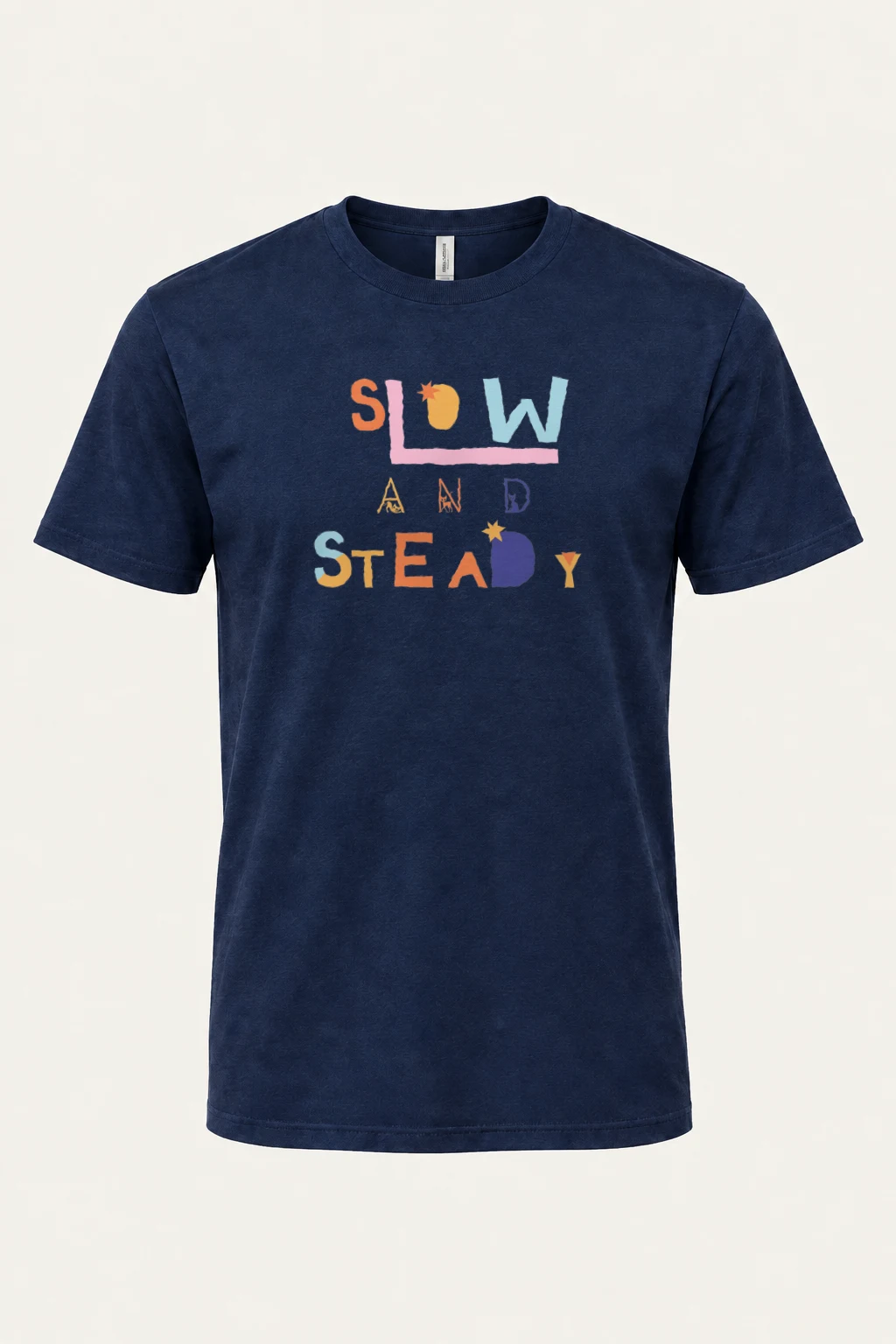 "Slow And Steady" Heavyweight Unisex Crewneck T-shirt | Gildan 5000